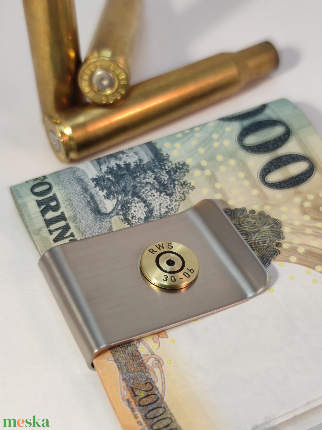 Töltény pénzcsipesz,  Vadász Ajándék - táska & tok - pénztárca & más tok - pénztárca - férfi pénztárca - Meska.hu