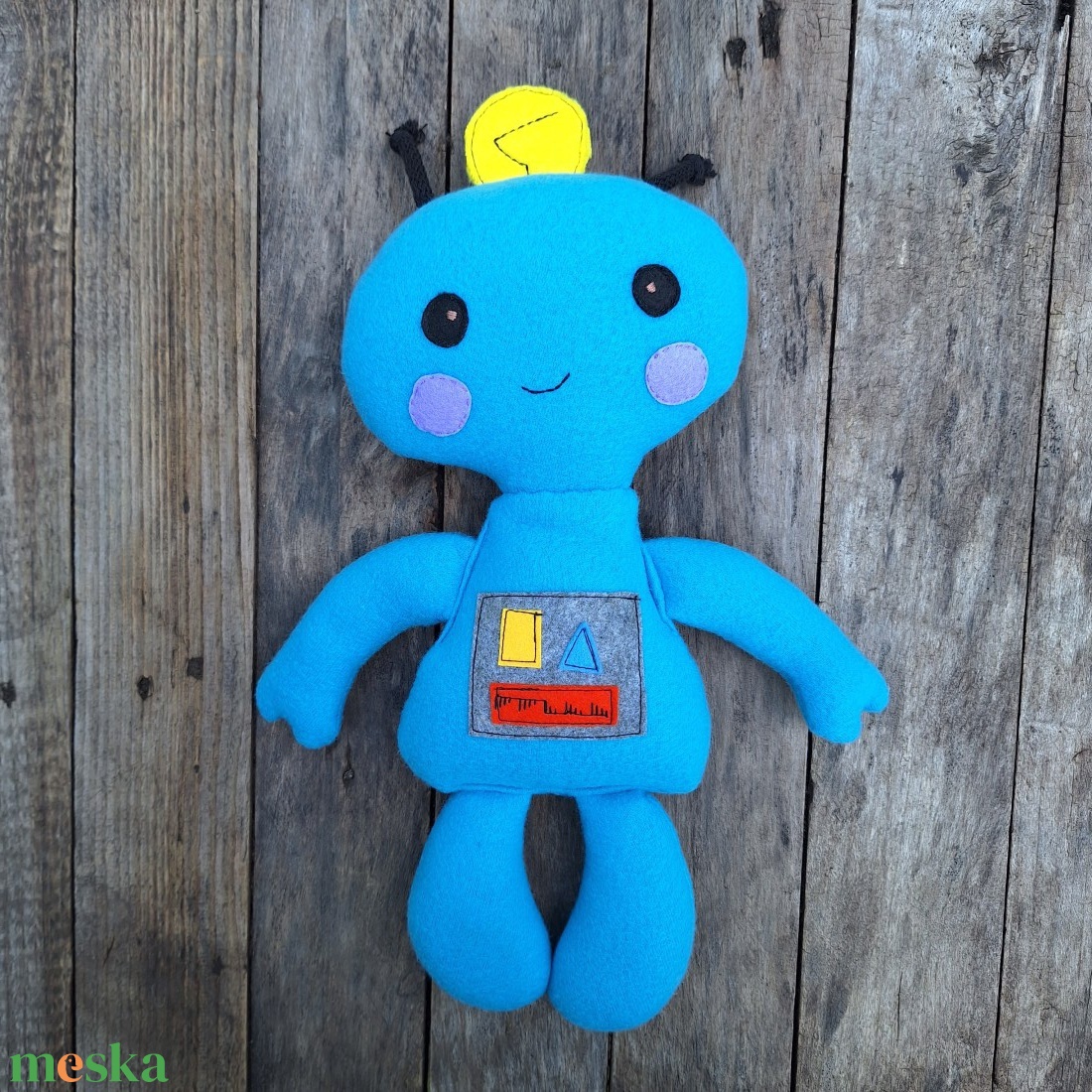 Élénkkék Kisrobot, plüss robot - játék & sport - plüssállat & játékfigura - robot & gép - Meska.hu Élénkkék Kisrobot, plüss robot - játék & sport - plüssállat & játékfigura - robot & gép - Meska.hu