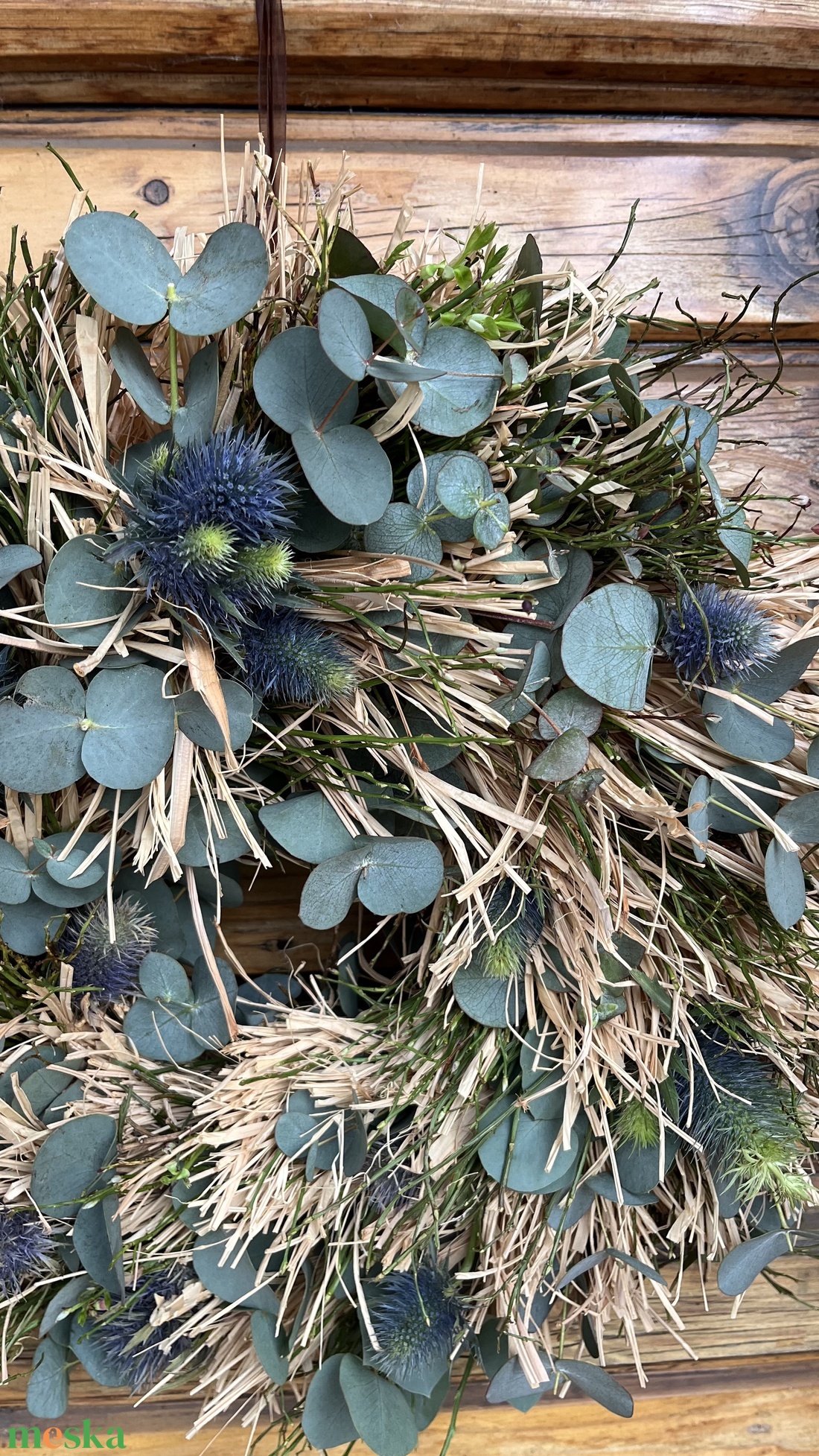 Naturális koszorú   - otthon & életmód - dekoráció - ajtó- és ablak dekoráció - ajtódísz & kopogtató - Meska.hu