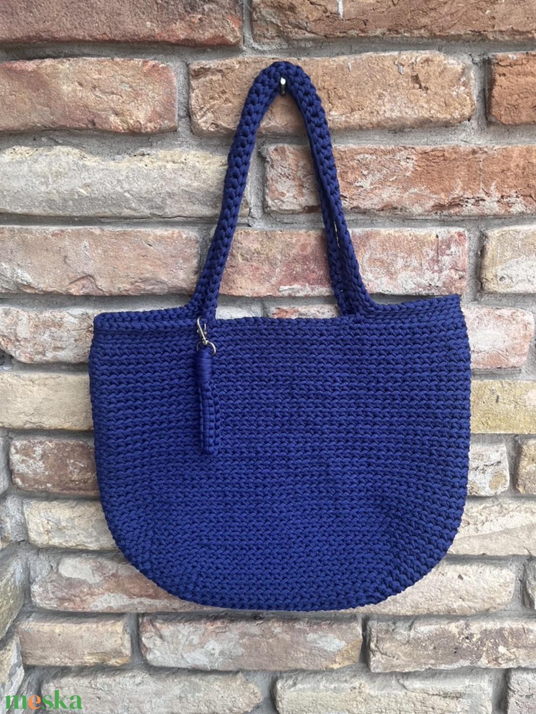 Könnyű horgolt shopper táska - táska & tok - kézitáska & válltáska - válltáska - Meska.hu
