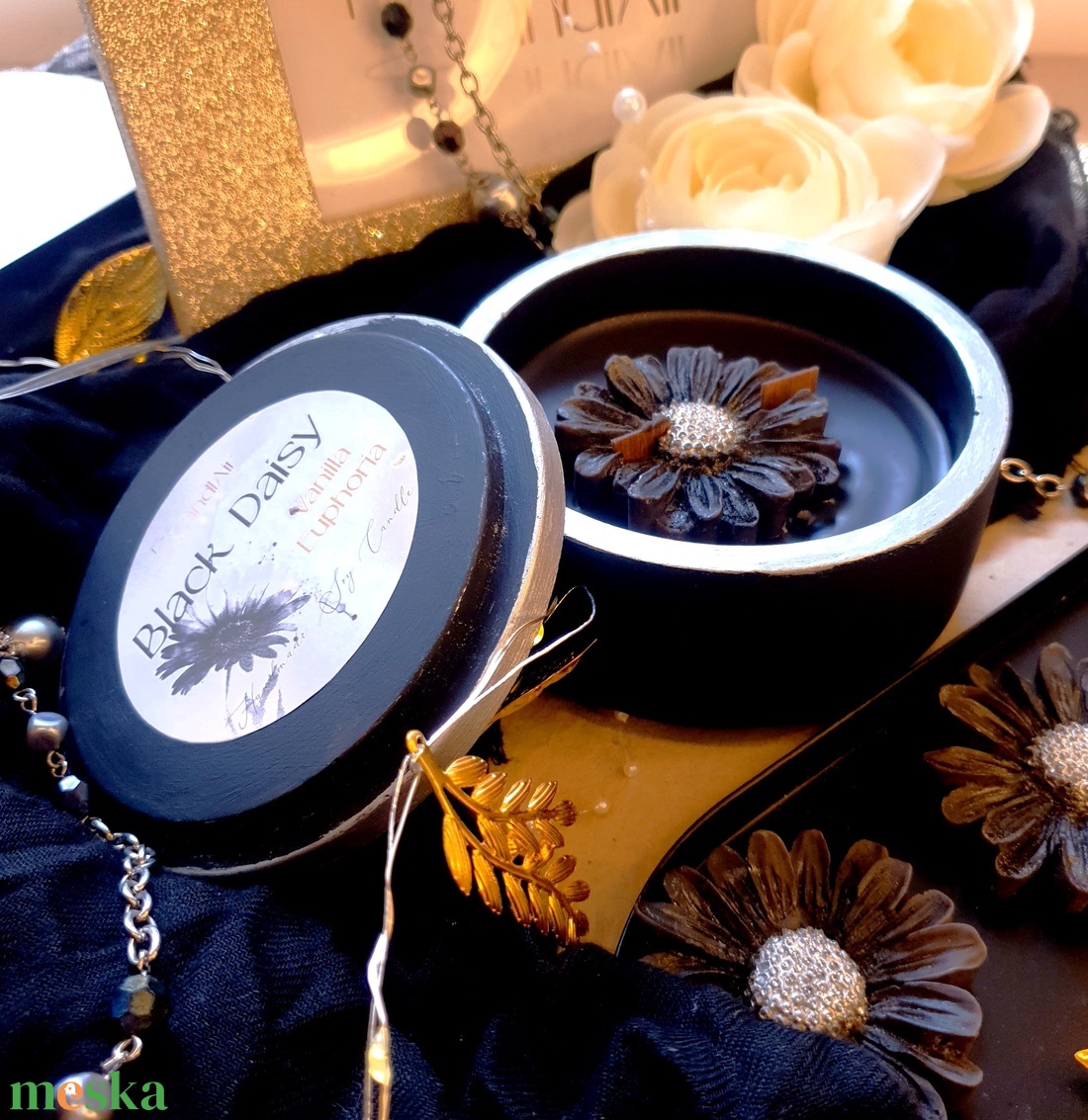CandlAir Black Daisy szójaviasz illatgyertya L-es méret - otthon & életmód - gyertya, illat, aroma - gyertya - Meska.hu CandlAir Black Daisy szójaviasz illatgyertya L-es méret - otthon & életmód - gyertya, illat, aroma - gyertya - Meska.hu