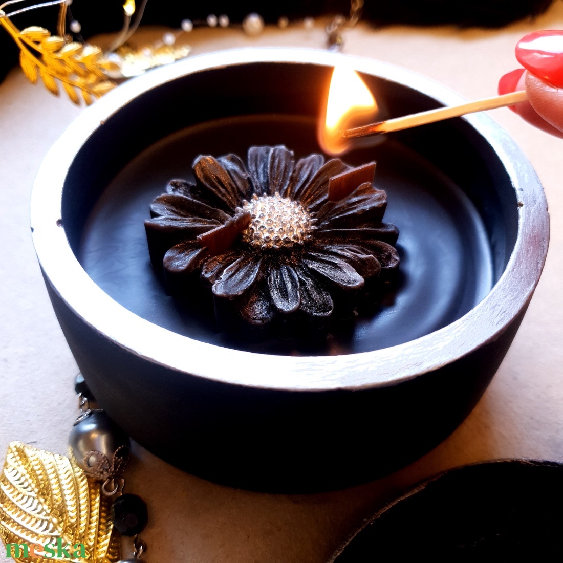 CandlAir Black Daisy szójaviasz illatgyertya L-es méret - otthon & életmód - gyertya, illat, aroma - gyertya - Meska.hu CandlAir Black Daisy szójaviasz illatgyertya L-es méret - otthon & életmód - gyertya, illat, aroma - gyertya - Meska.hu