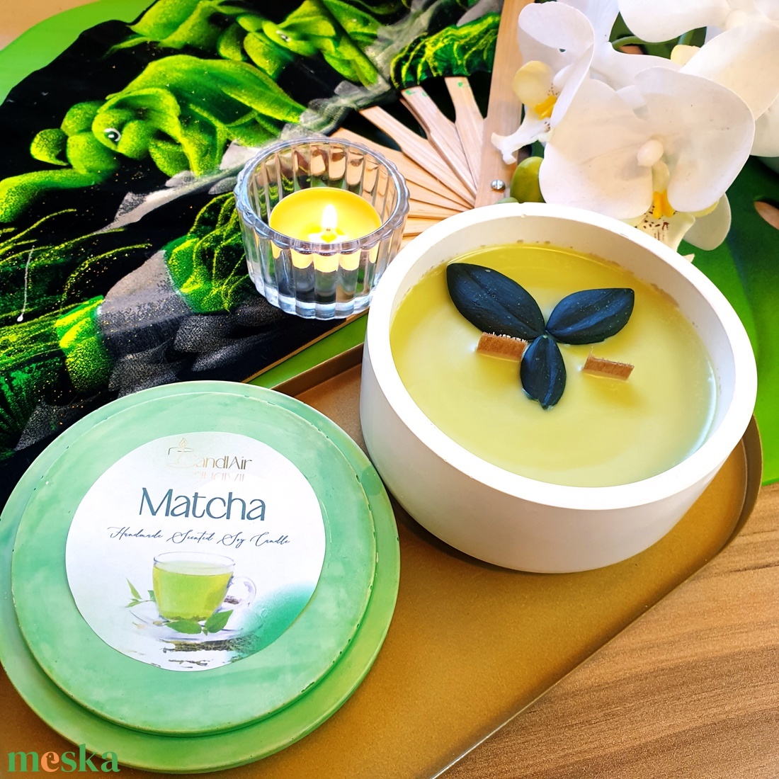 CandlAir Matcha szójaviasz illatgyertya - otthon & életmód - gyertya, illat, aroma - gyertya - Meska.hu CandlAir Matcha szójaviasz illatgyertya - otthon & életmód - gyertya, illat, aroma - gyertya - Meska.hu