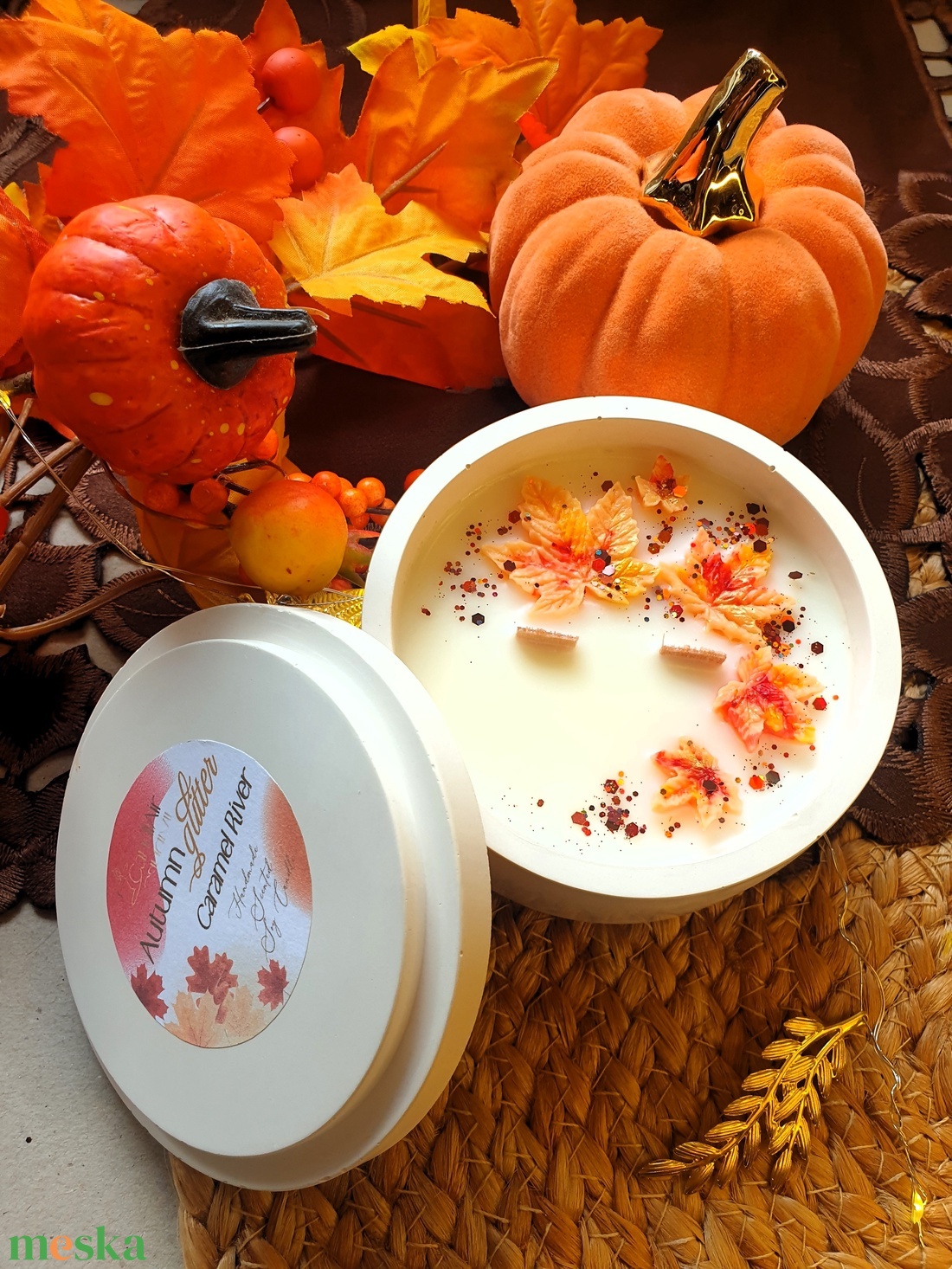 CandlAir Autumn Glitter szójaviasz illatgyertya L-es méret - otthon & életmód - gyertya, illat, aroma - gyertya - Meska.hu CandlAir Autumn Glitter szójaviasz illatgyertya L-es méret - otthon & életmód - gyertya, illat, aroma - gyertya - Meska.hu
