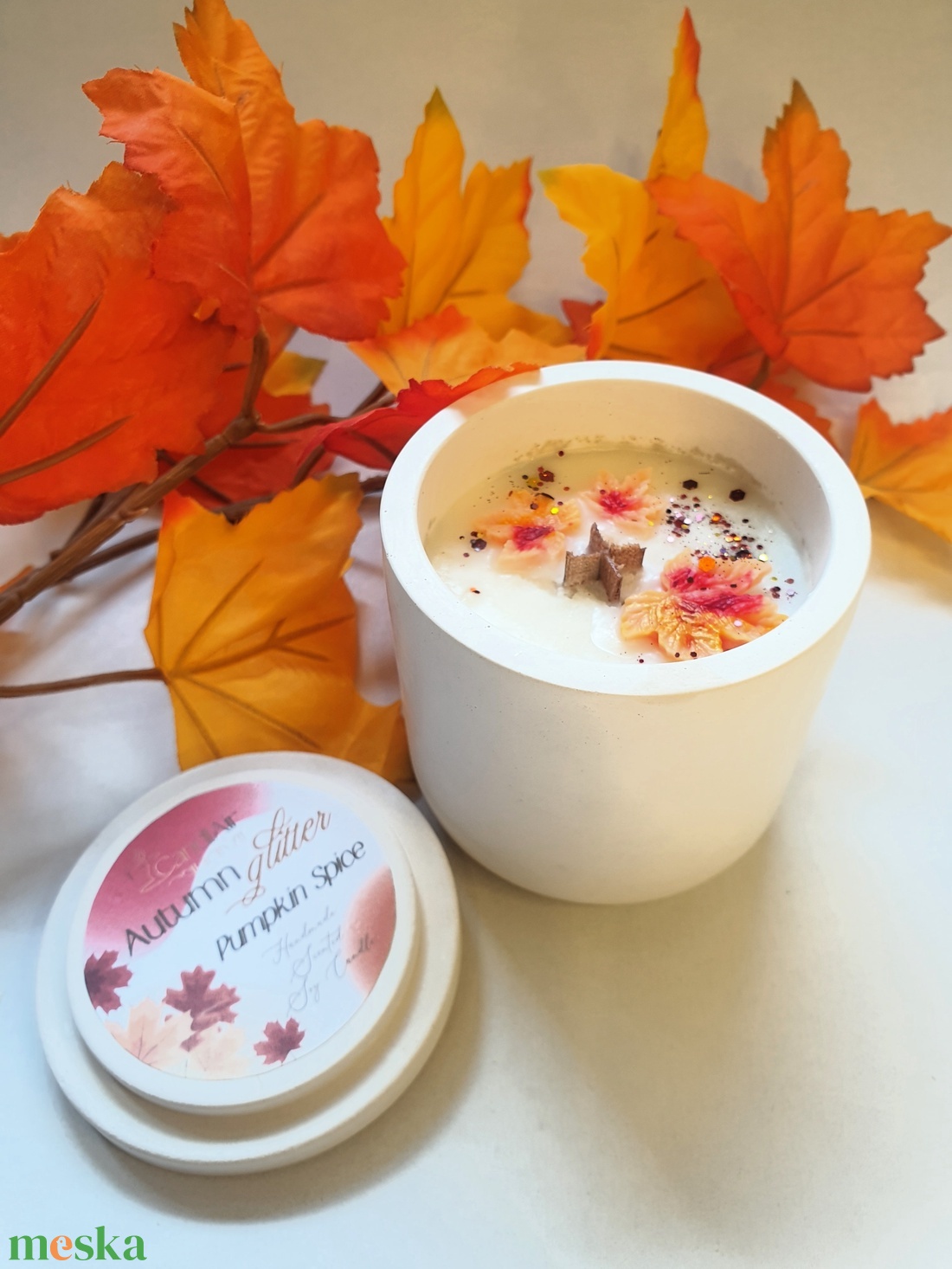 CandlAir Autumn Glitter szójaviasz illatgyertya M-es méret - otthon & életmód - gyertya, illat, aroma - gyertya - Meska.hu CandlAir Autumn Glitter szójaviasz illatgyertya M-es méret - otthon & életmód - gyertya, illat, aroma - gyertya - Meska.hu