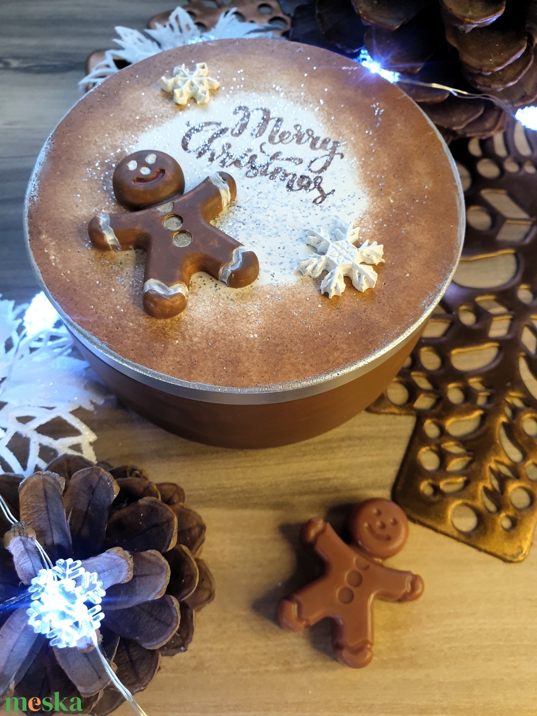 CandlAir Christmas Gingy szójaviasz illatgyertya L-es méret - otthon & életmód - gyertya, illat, aroma - gyertya - Meska.hu