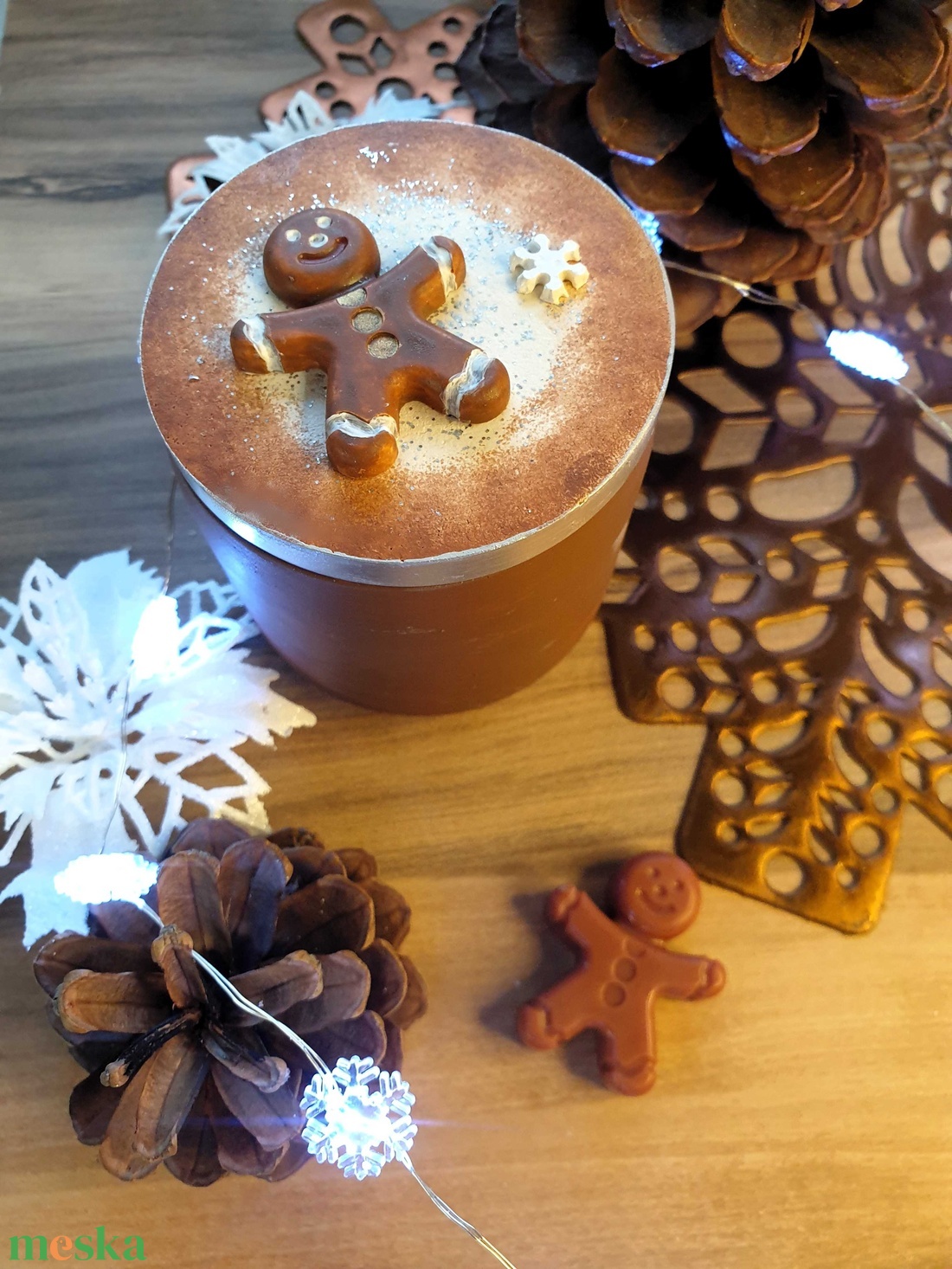 CandlAir Christmas Gingy szójaviasz illatgyertya M-es méret - otthon & életmód - gyertya, illat, aroma - gyertya - Meska.hu