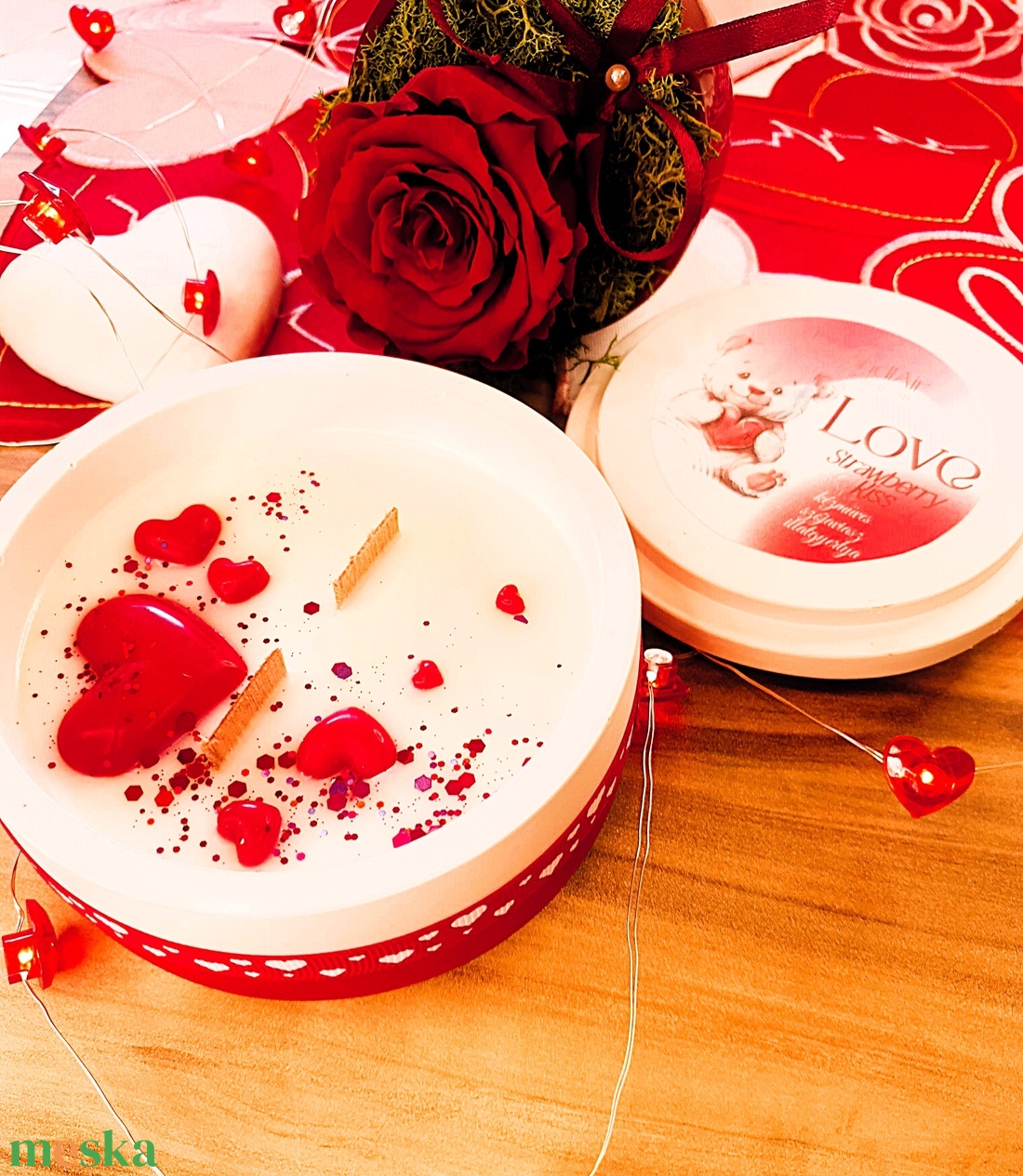 CandlAir LOVE szójaviasz illatgyertya - otthon & életmód - gyertya, illat, aroma - gyertya - Meska.hu