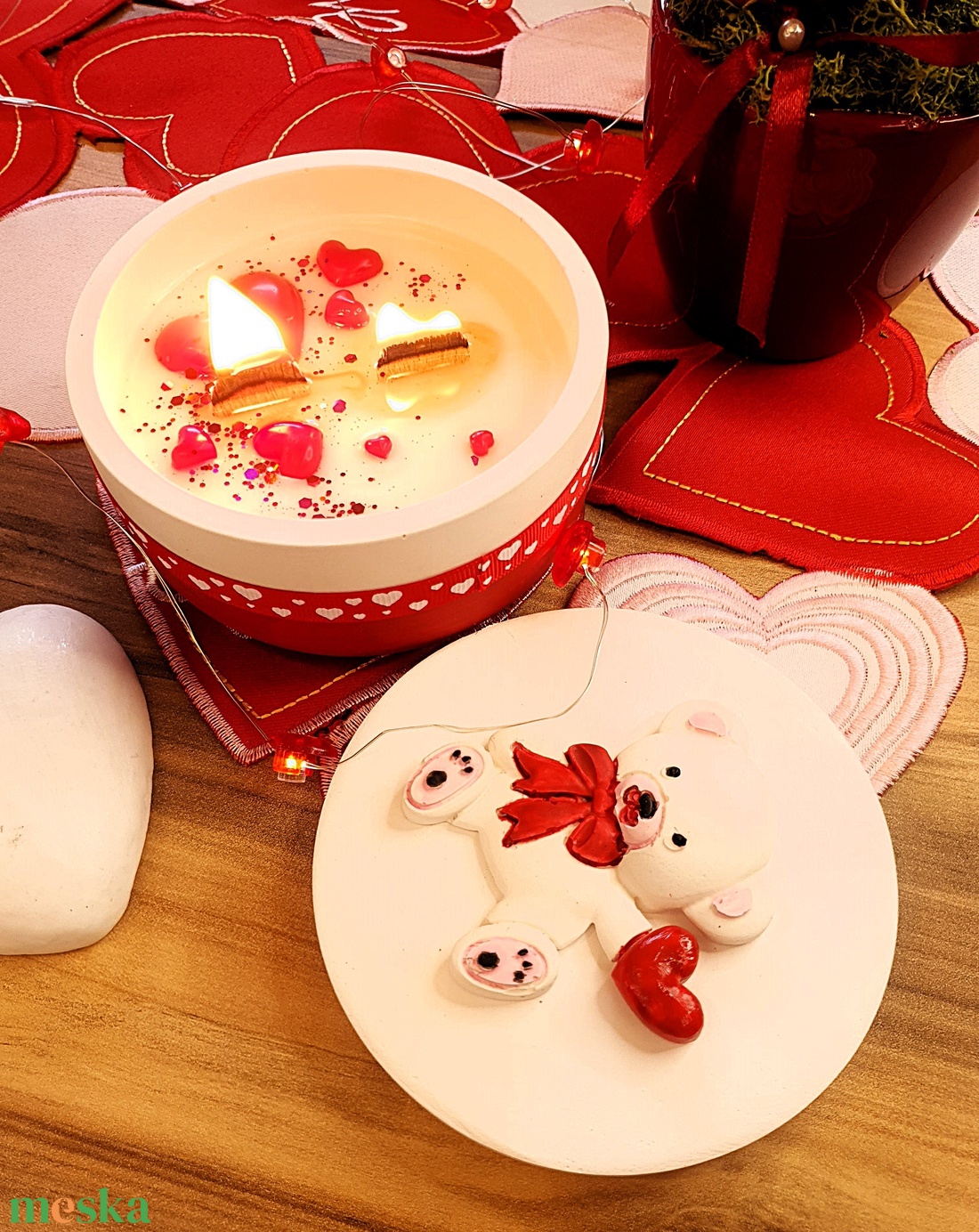 CandlAir LOVE szójaviasz illatgyertya - otthon & életmód - gyertya, illat, aroma - gyertya - Meska.hu