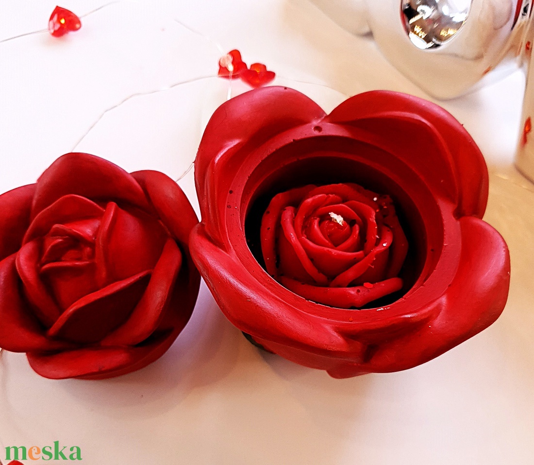CandlAir Rose szójaviasz illatgyertya - otthon & életmód - gyertya, illat, aroma - gyertya - Meska.hu