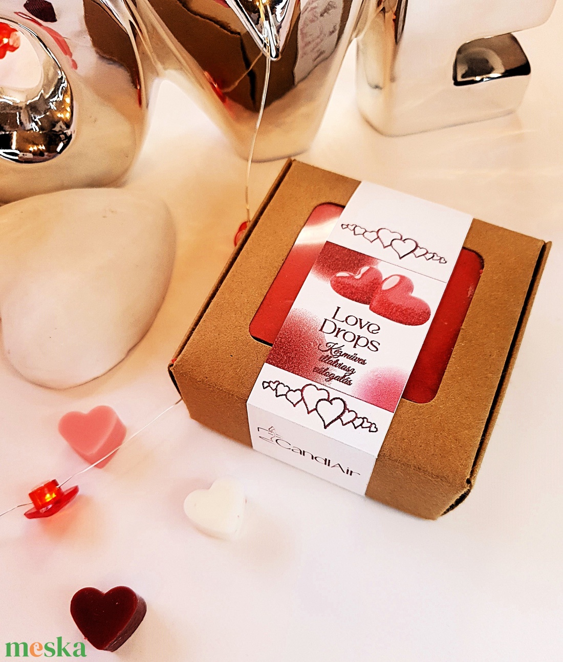 CandlAir LOVE DROPS szója illatviasz válogatás - otthon & életmód - gyertya, illat, aroma - gyertya - Meska.hu