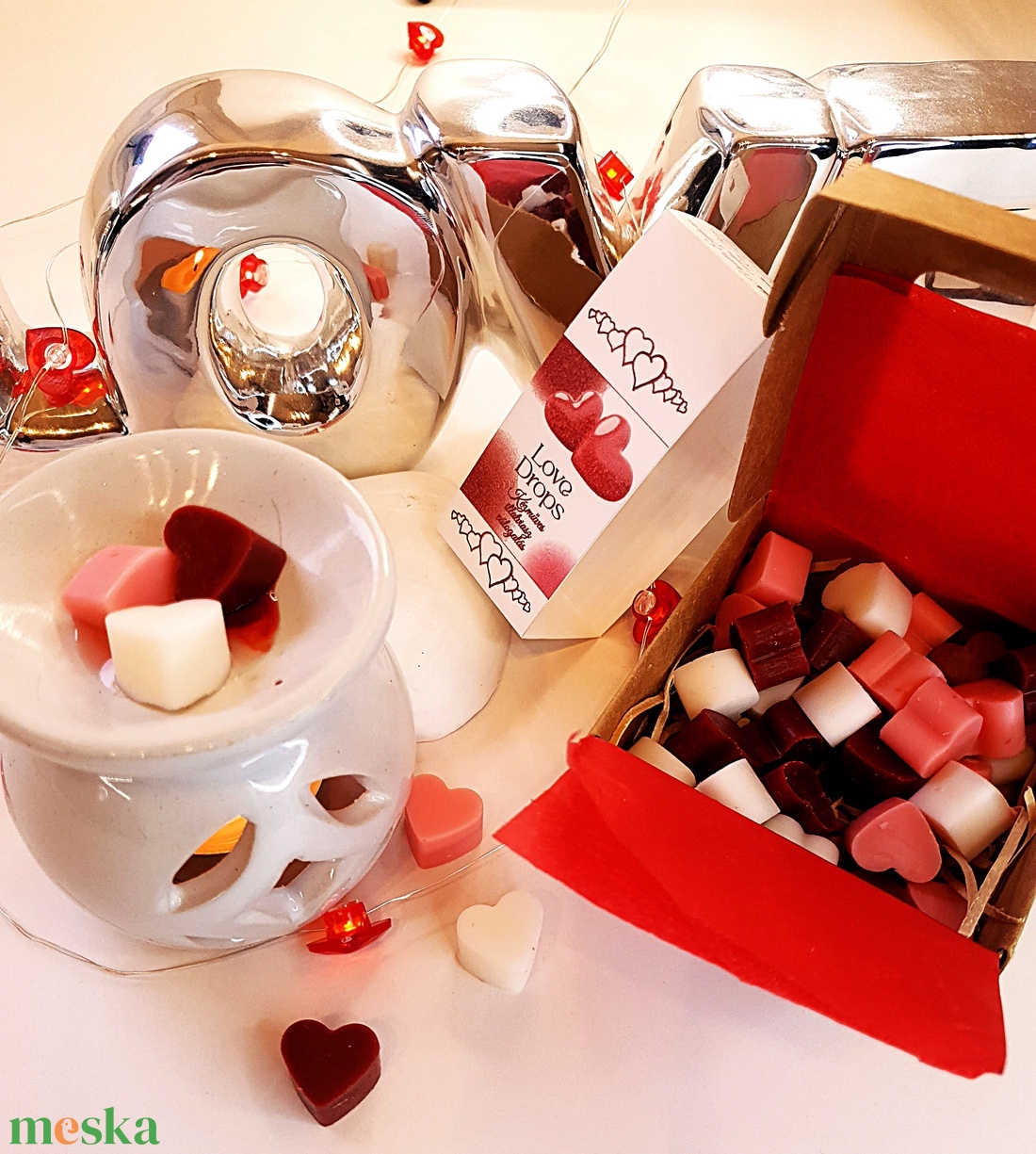 CandlAir LOVE DROPS szója illatviasz válogatás - otthon & életmód - gyertya, illat, aroma - gyertya - Meska.hu