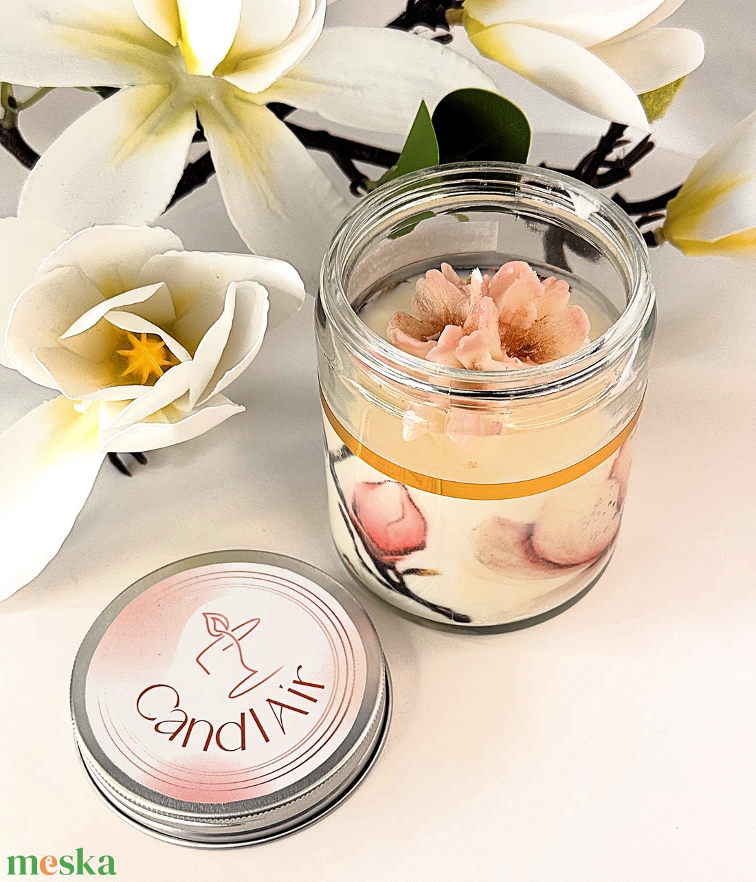 CandlAir Magnolia Tőled szebb a világ üvegtégelyes szójaviasz illatgyertya - otthon & életmód - gyertya, illat, aroma - gyertya - Meska.hu CandlAir Magnolia Tőled szebb a világ üvegtégelyes szójaviasz illatgyertya - otthon & életmód - gyertya, illat, aroma - gyertya - Meska.hu