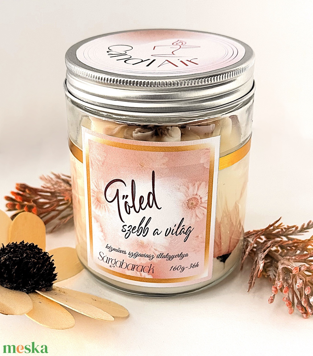 CandlAir Daisy Tőled szebb a világ üvegtégelyes szójaviasz illatgyertya - otthon & életmód - gyertya, illat, aroma - gyertya - Meska.hu CandlAir Daisy Tőled szebb a világ üvegtégelyes szójaviasz illatgyertya - otthon & életmód - gyertya, illat, aroma - gyertya - Meska.hu