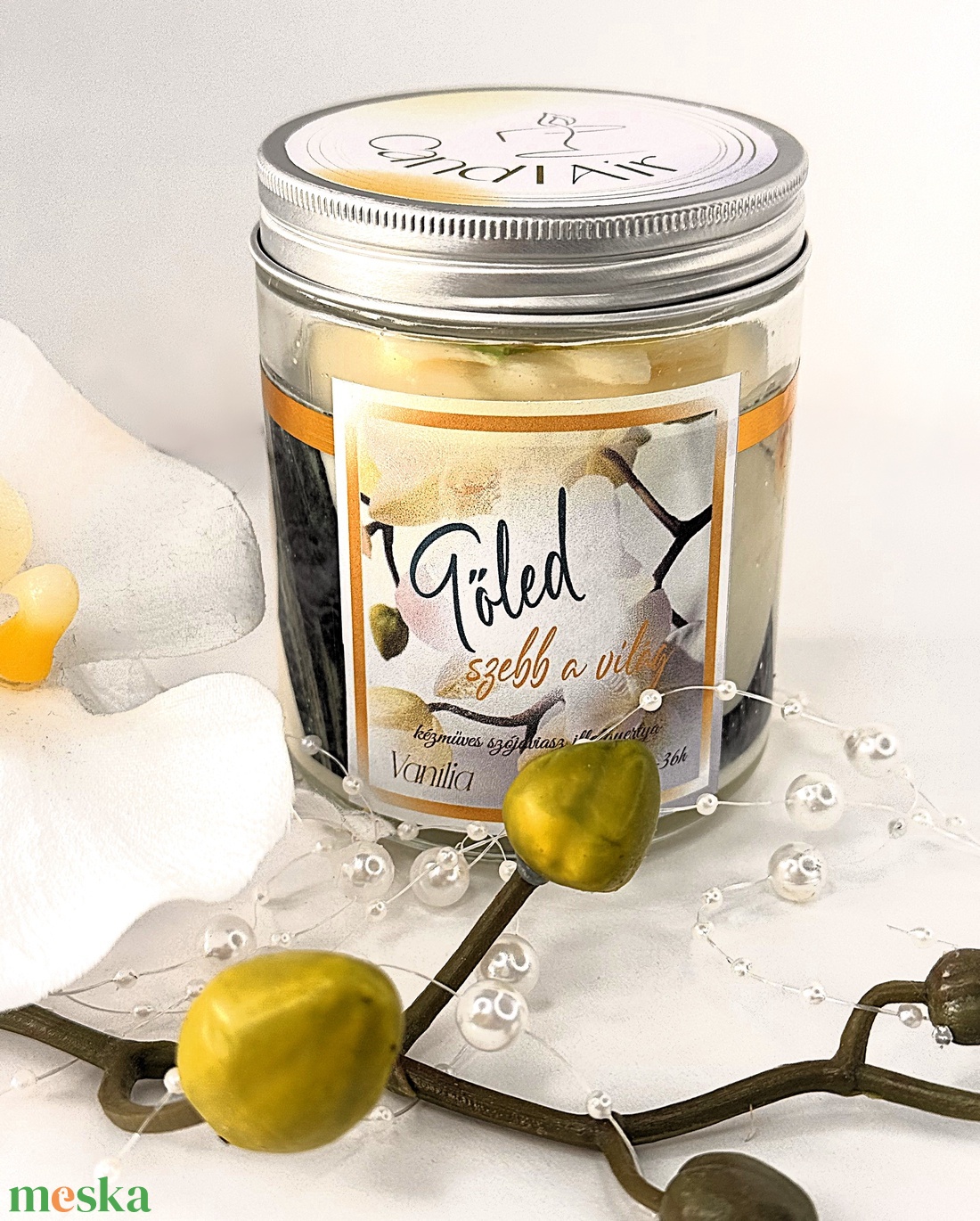 CandlAir Orchid Tőled szebb a világ üvegtégelyes szójaviasz illatgyertya - otthon & életmód - gyertya, illat, aroma - gyertya - Meska.hu CandlAir Orchid Tőled szebb a világ üvegtégelyes szójaviasz illatgyertya - otthon & életmód - gyertya, illat, aroma - gyertya - Meska.hu