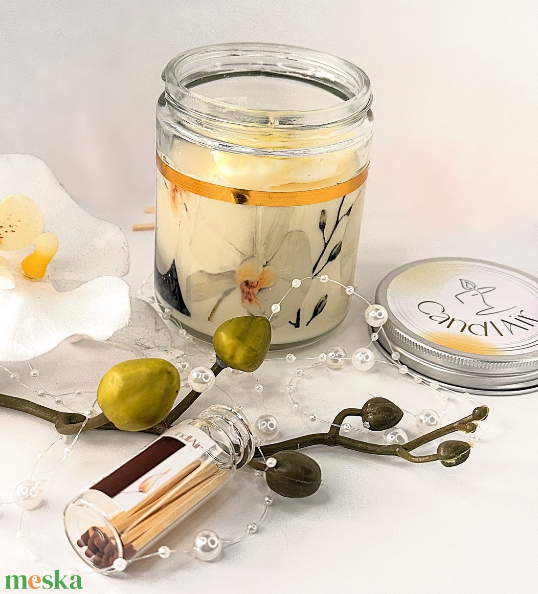 CandlAir Orchid Tőled szebb a világ üvegtégelyes szójaviasz illatgyertya - otthon & életmód - gyertya, illat, aroma - gyertya - Meska.hu CandlAir Orchid Tőled szebb a világ üvegtégelyes szójaviasz illatgyertya - otthon & életmód - gyertya, illat, aroma - gyertya - Meska.hu