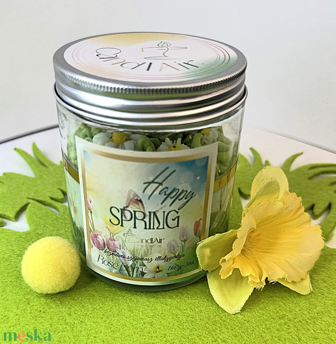CandlAir Happy Spring üvegtégelyes szójaviasz illatgyertya - otthon & életmód - gyertya, illat, aroma - gyertya - Meska.hu CandlAir Happy Spring üvegtégelyes szójaviasz illatgyertya - otthon & életmód - gyertya, illat, aroma - gyertya - Meska.hu