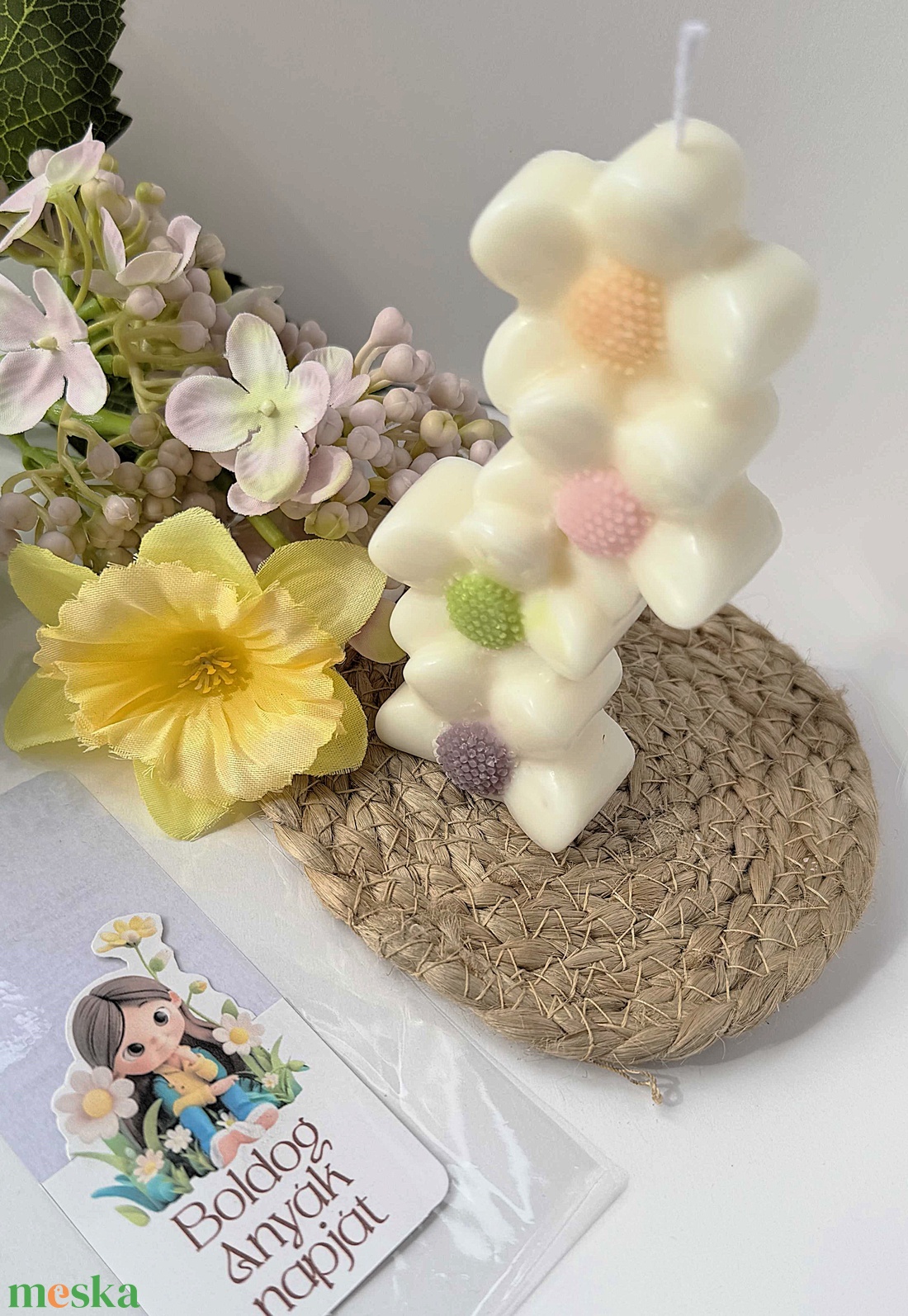 CandlAir Boldog Anyák napját szója illatviasz állógyertya - otthon & életmód - gyertya, illat, aroma - gyertya - Meska.hu