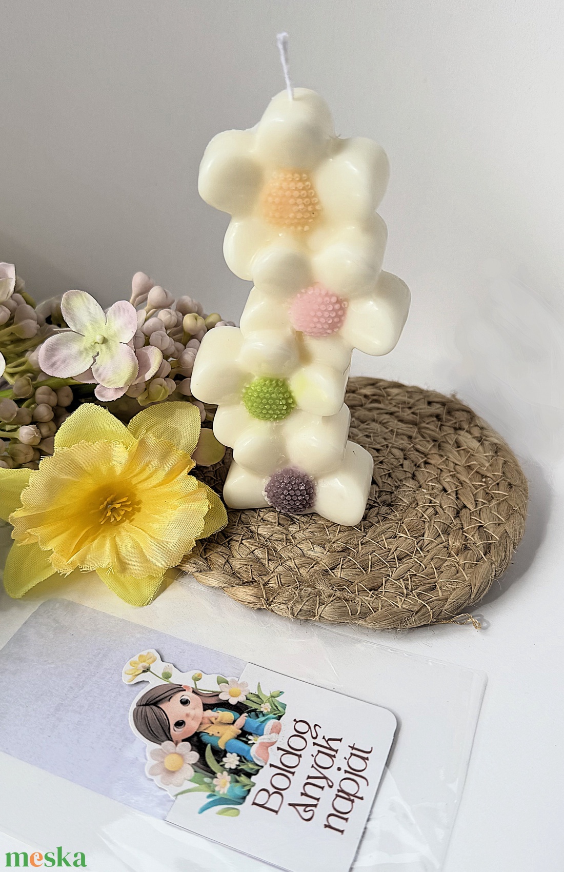 CandlAir Boldog Anyák napját szója illatviasz állógyertya - otthon & életmód - gyertya, illat, aroma - gyertya - Meska.hu