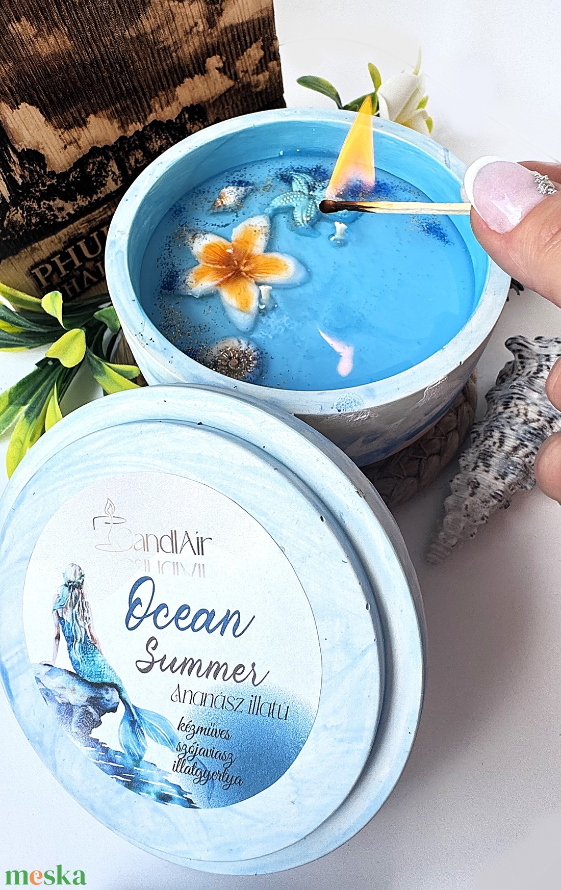 CandlAir Ocean Summer szójaviasz illatgyertya L-es méret - otthon & életmód - gyertya, illat, aroma - gyertya - Meska.hu CandlAir Ocean Summer szójaviasz illatgyertya L-es méret - otthon & életmód - gyertya, illat, aroma - gyertya - Meska.hu
