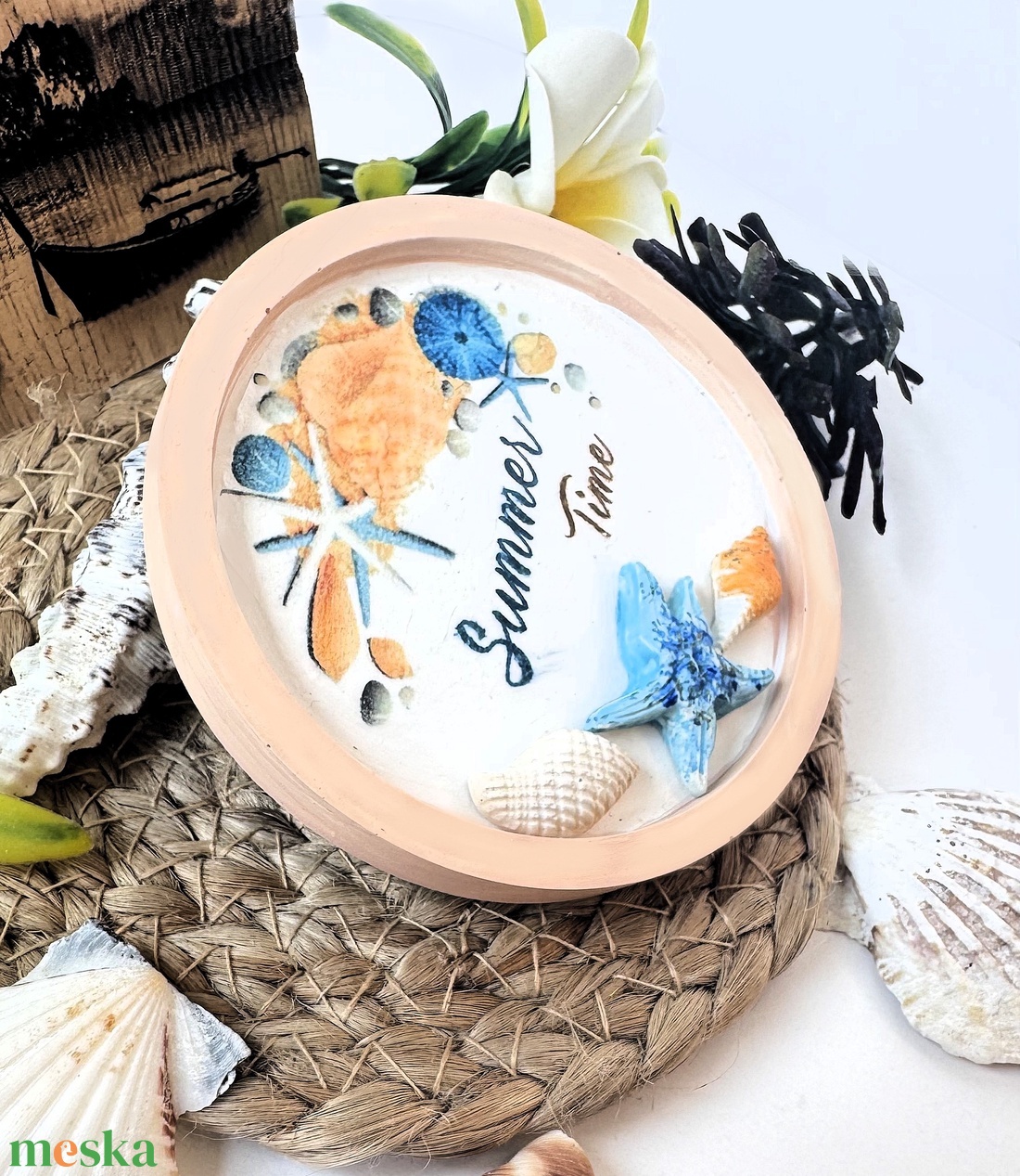 CandlAir Summer Time kézműves hűtőmágnes - otthon & életmód - gyertya, illat, aroma - gyertya - Meska.hu