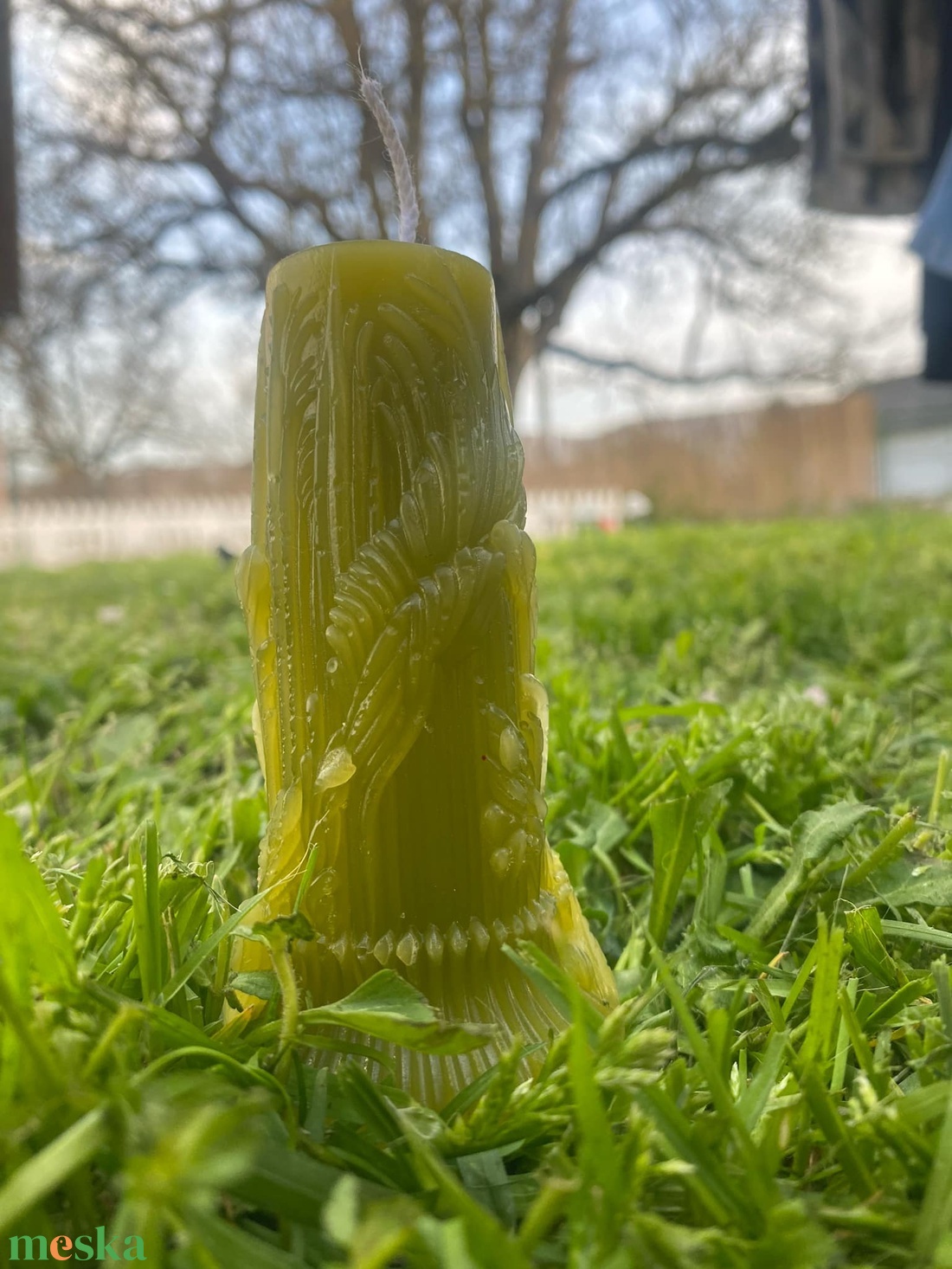 Oszlopos gyertya - kellékek & szerszámok - dekorációs kellékek - dekorációs gyertya - Meska.hu