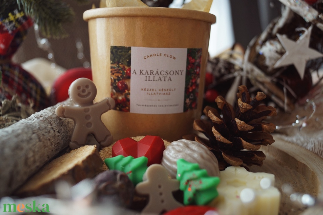 A karácsony illata illatviasz szójaviaszból 100g - otthon & életmód - gyertya, illat, aroma - illatviasz - Meska.hu