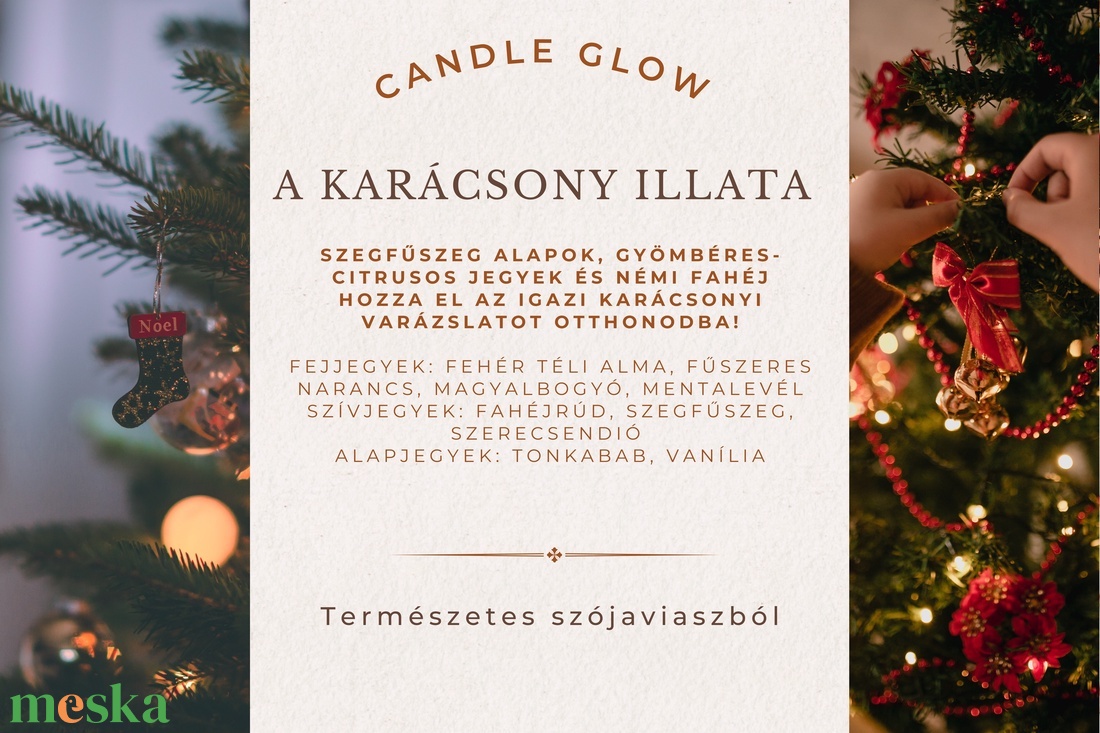 A karácsony illata illatviasz szójaviaszból 100g - otthon & életmód - gyertya, illat, aroma - illatviasz - Meska.hu