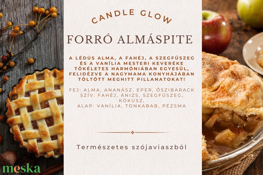 Forró almáspite illatviasz szójaviaszból 100g - otthon & életmód - gyertya, illat, aroma - illatviasz - Meska.hu Forró almáspite illatviasz szójaviaszból 100g - otthon & életmód - gyertya, illat, aroma - illatviasz - Meska.hu