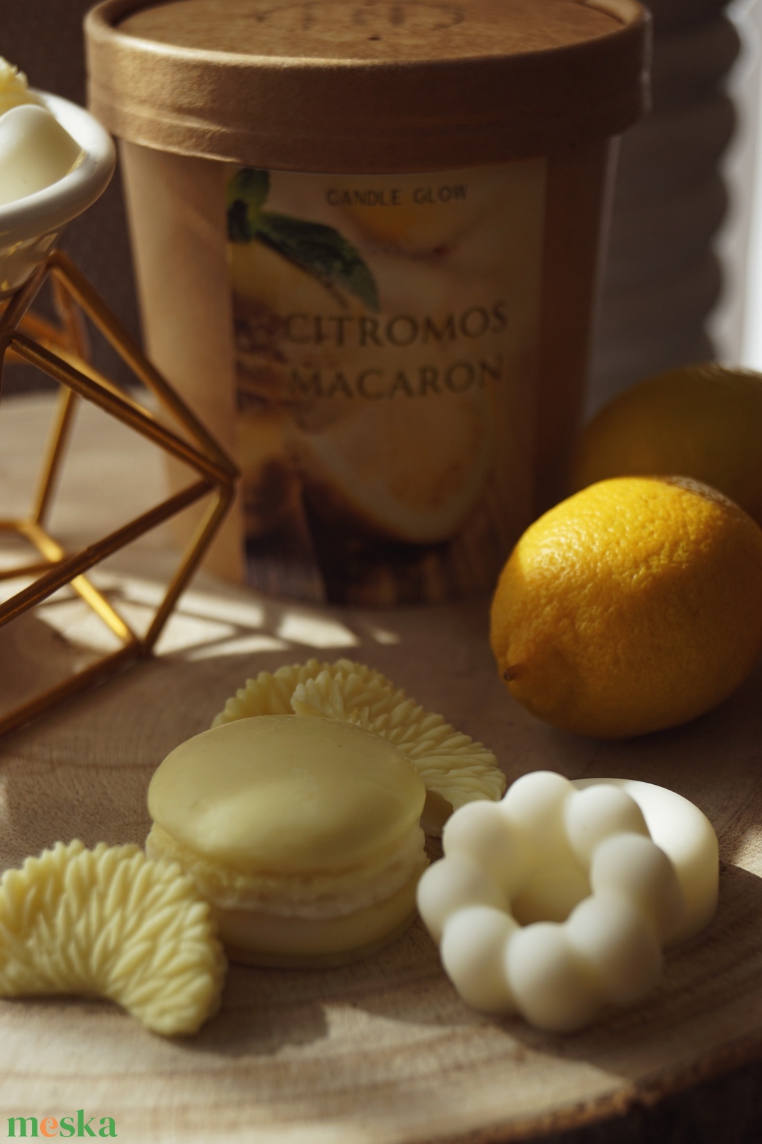 Citromos macaron Illatviasz 100% természetes szójaviaszból - otthon & életmód - gyertya, illat, aroma - aromalámpa - Meska.hu Citromos macaron Illatviasz 100% természetes szójaviaszból - otthon & életmód - gyertya, illat, aroma - aromalámpa - Meska.hu