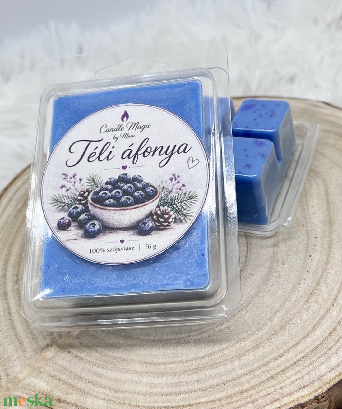 Téli áfonya törhető illatviasz - otthon & életmód - gyertya, illat, aroma - illatviasz - Meska.hu
