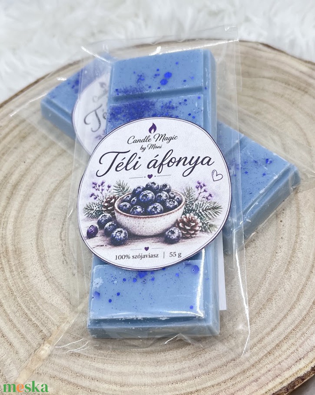 Téli áfonya törhető illatviasz - otthon & életmód - gyertya, illat, aroma - illatviasz - Meska.hu