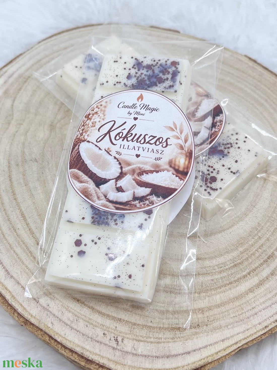 Kókuszos törhető illatviasz - otthon & életmód - gyertya, illat, aroma - illatviasz - Meska.hu