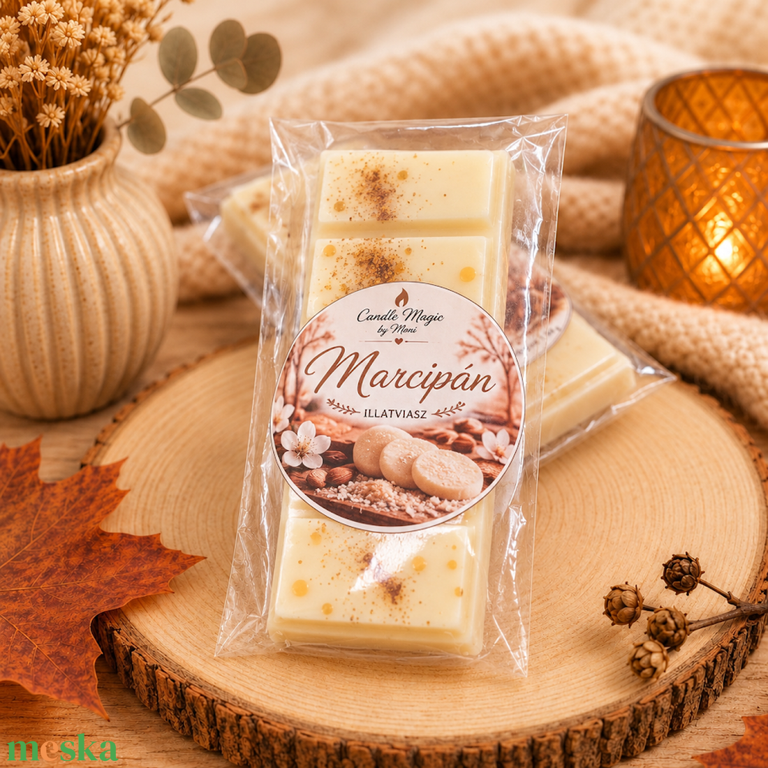 Marcipán törhető illatviasz - otthon & életmód - gyertya, illat, aroma - illatviasz - Meska.hu