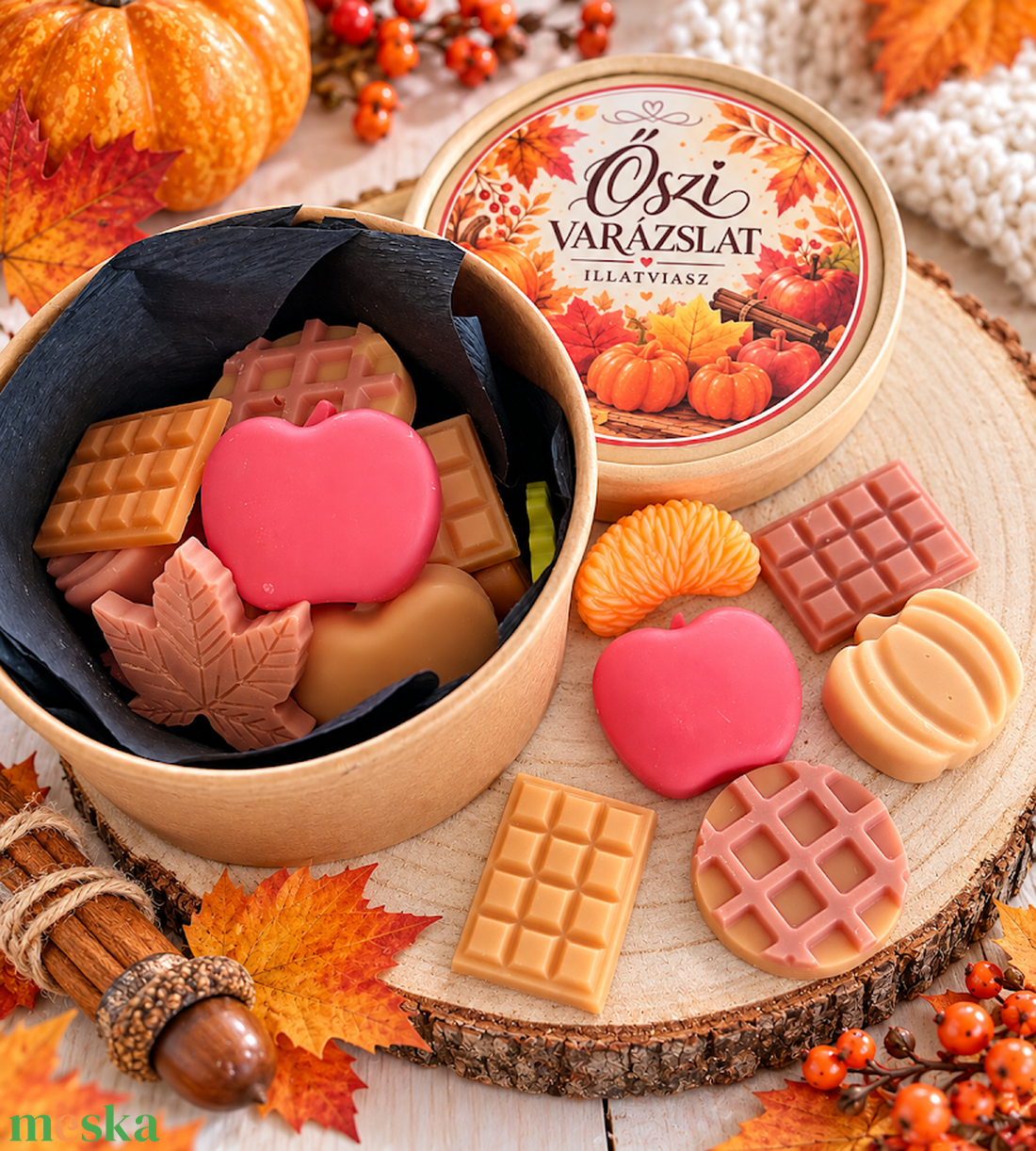 Őszi varázslat illatviasz - otthon & életmód - gyertya, illat, aroma - illatviasz - Meska.hu