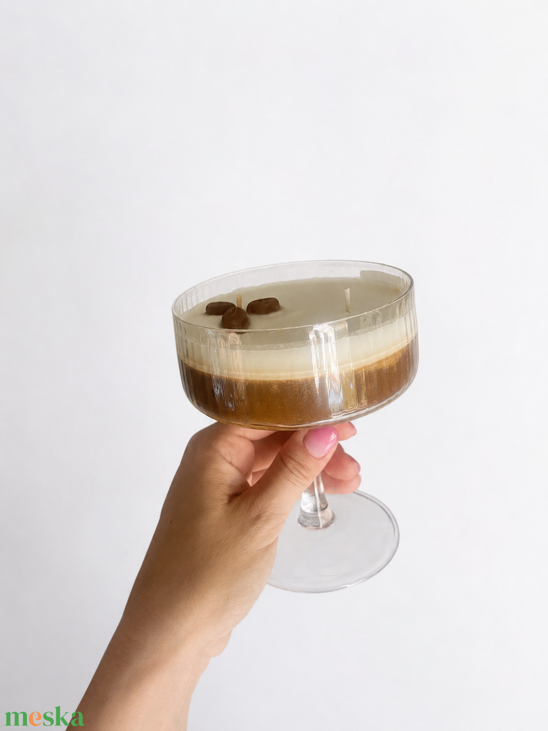 Espresso Martini illatgyertya (Kávéillatú szójaviasz gyertya) - otthon & életmód - gyertya, illat, aroma - gyertya - Meska.hu