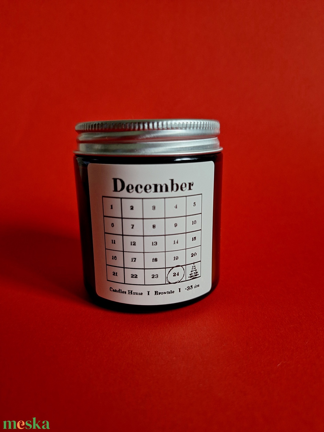 Adventi illatgyertya - karácsony - karácsonyi lakásdekoráció - karácsonyi illatgyertya, mécses - Meska.hu