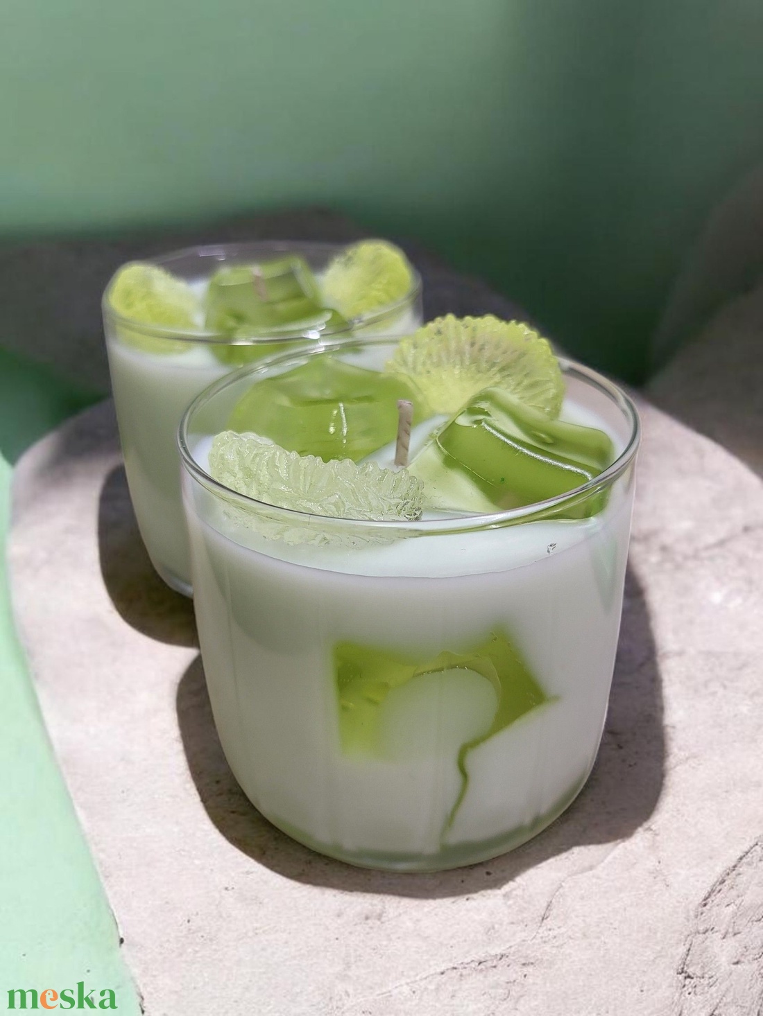 Vad lime-os zöld tea - otthon & életmód - gyertya, illat, aroma - gyertya - Meska.hu