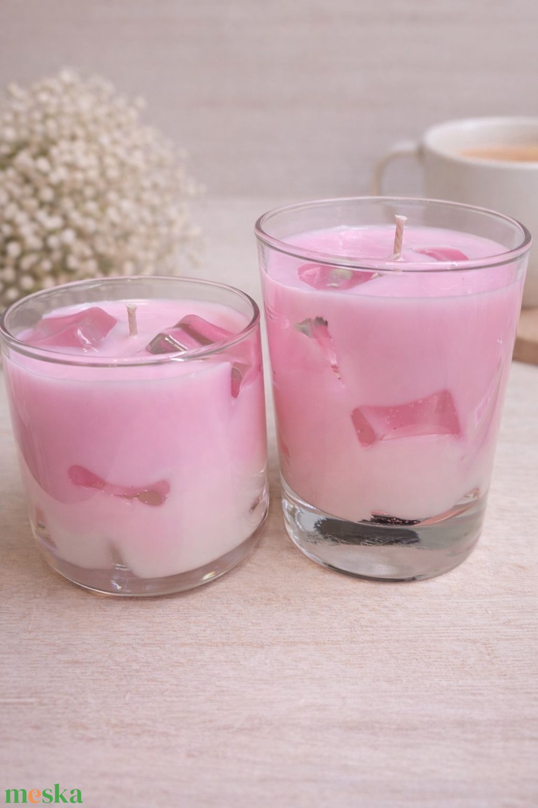 Eper shake szójaviasz gyertya - otthon & életmód - gyertya, illat, aroma - gyertya - Meska.hu