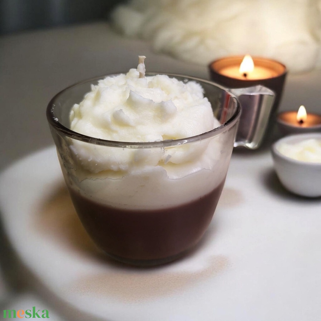 Forrócsoki illatú szójaviasz gyertya  - otthon & életmód - gyertya, illat, aroma - gyertya - Meska.hu