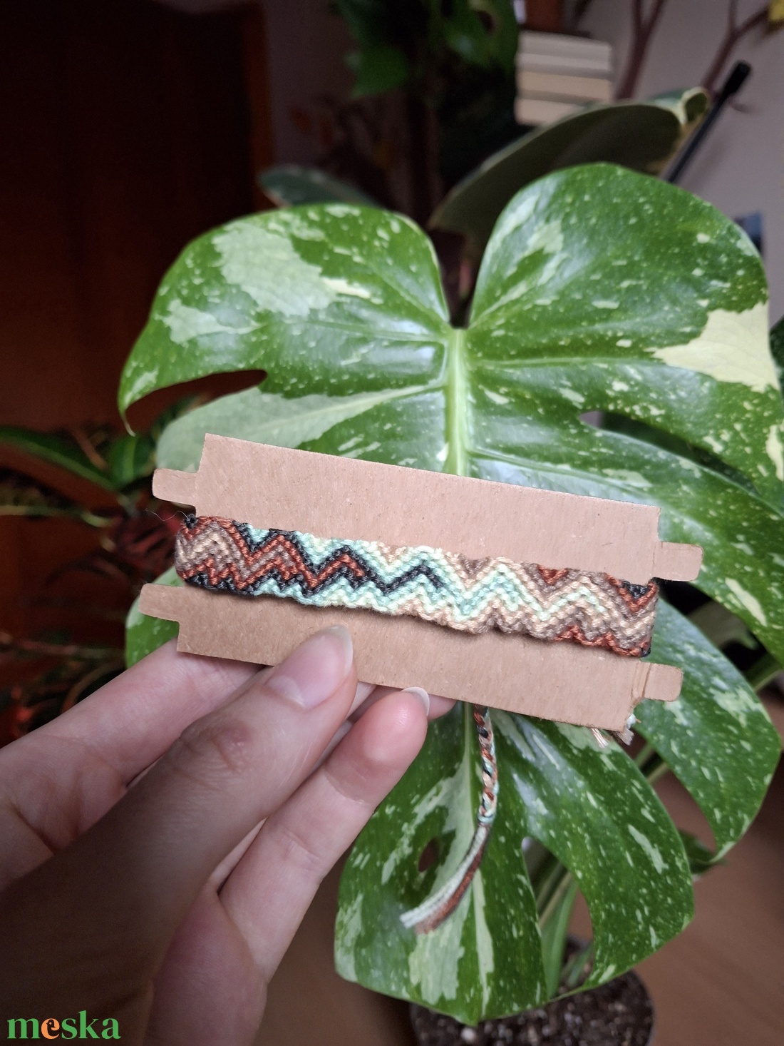 Zig-zag mintás karkötő - ékszer - karkötő - fonott karkötő - Meska.hu