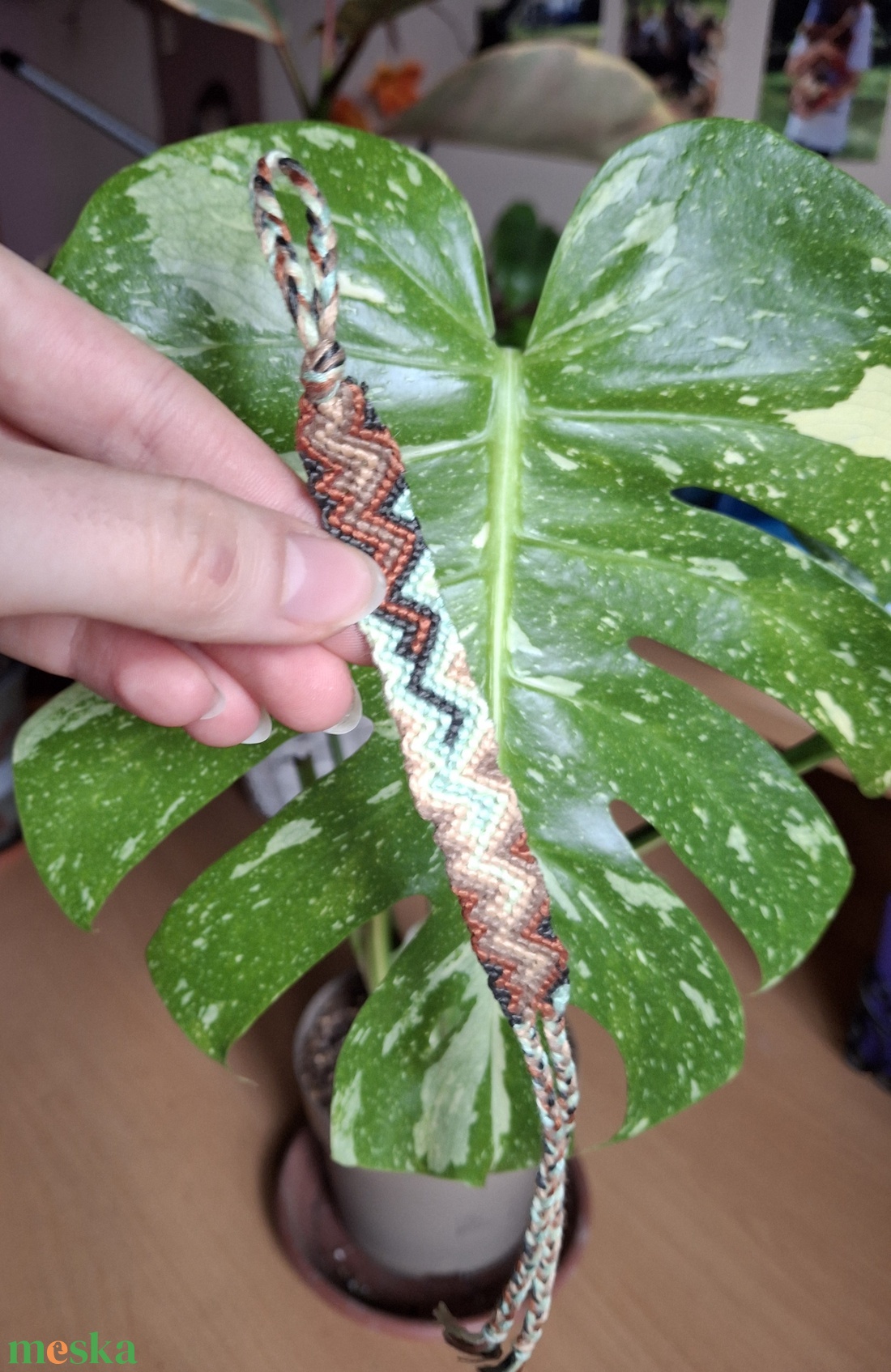Zig-zag mintás karkötő - ékszer - karkötő - fonott karkötő - Meska.hu