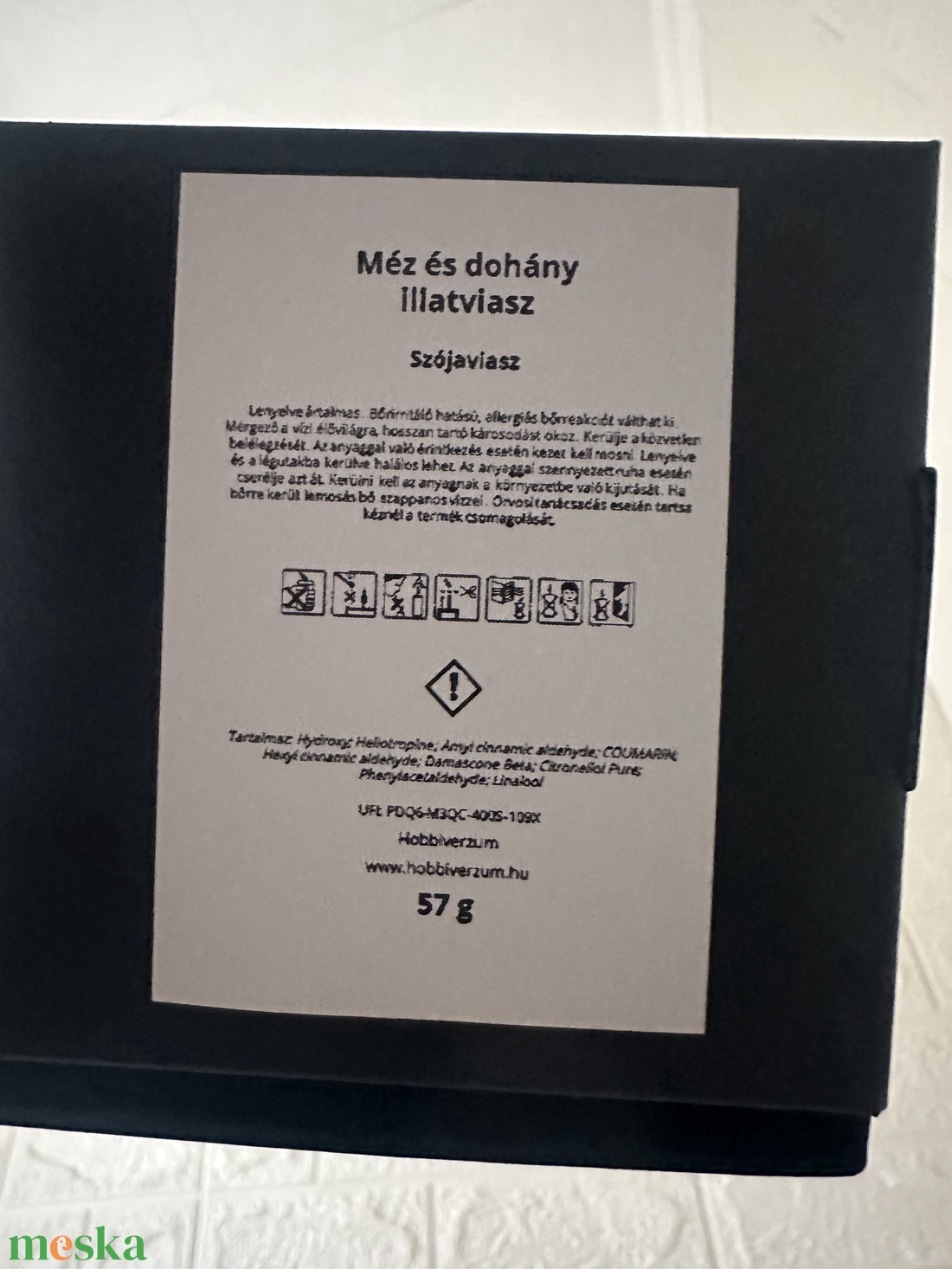 Méz és dohány illatviasz  - otthon & életmód - gyertya, illat, aroma - illatviasz - Meska.hu