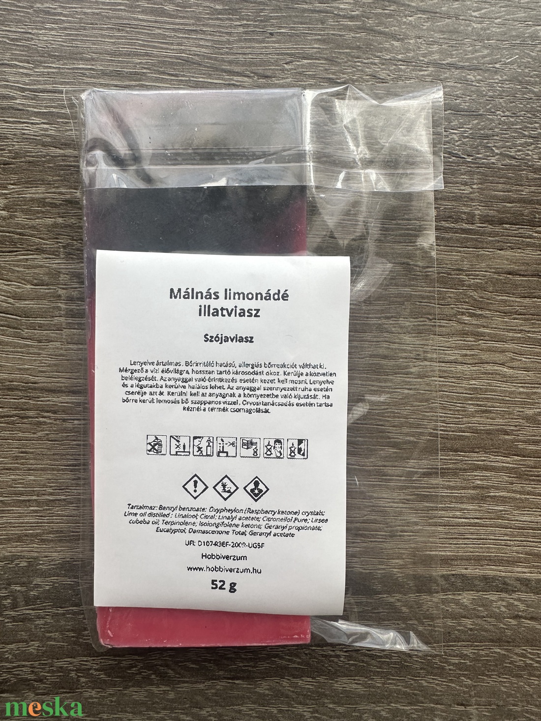 Málnás limonádé illatviasz  - otthon & életmód - gyertya, illat, aroma - illatviasz - Meska.hu