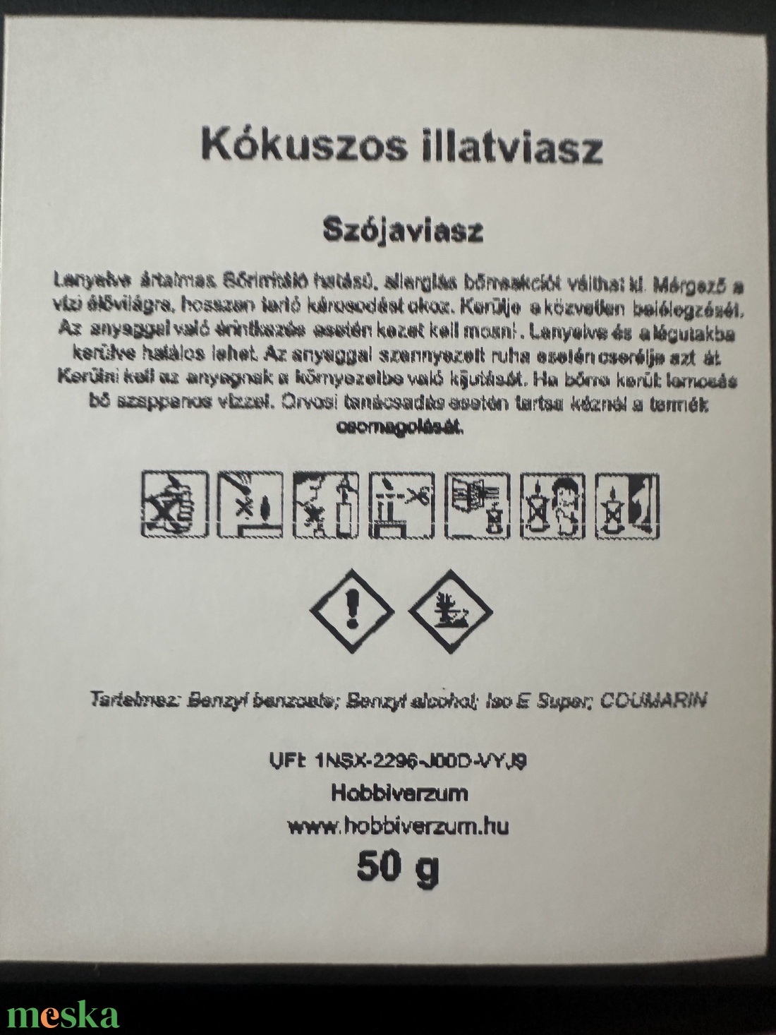 Kókuszos illatviasz  - otthon & életmód - gyertya, illat, aroma - illatviasz - Meska.hu