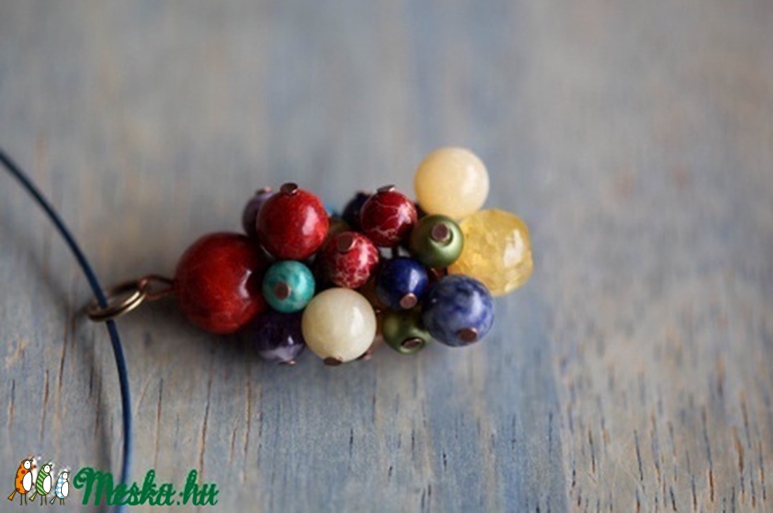 Színes ásvány nyaklánc -  - Meska.hu