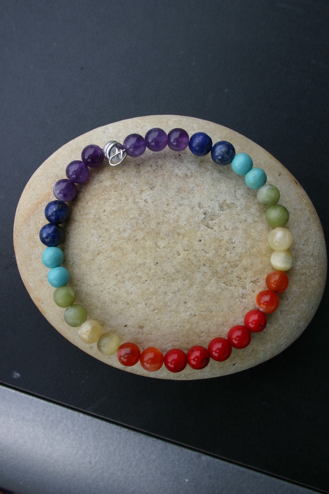 szivárvány csakra karkötő -  - Meska.hu