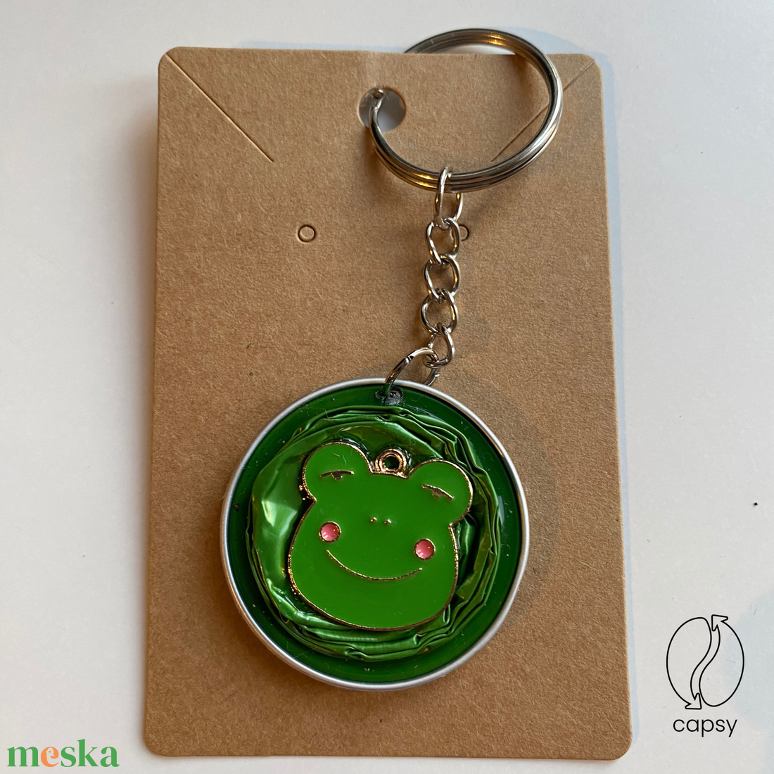 Békás kávékapszula kulcstartó - táska & tok - kulcstartó & táskadísz - kulcstartó - Meska.hu