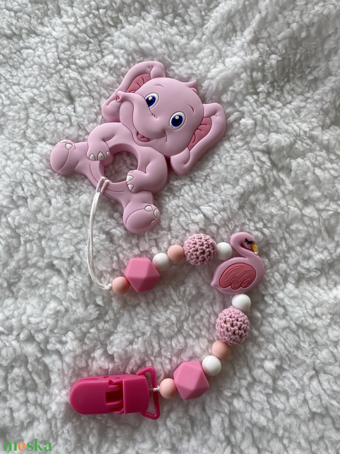 Rágcsalánc - Elefánt - játék & sport - 3 éves kor alattiaknak - rágóka - Meska.hu