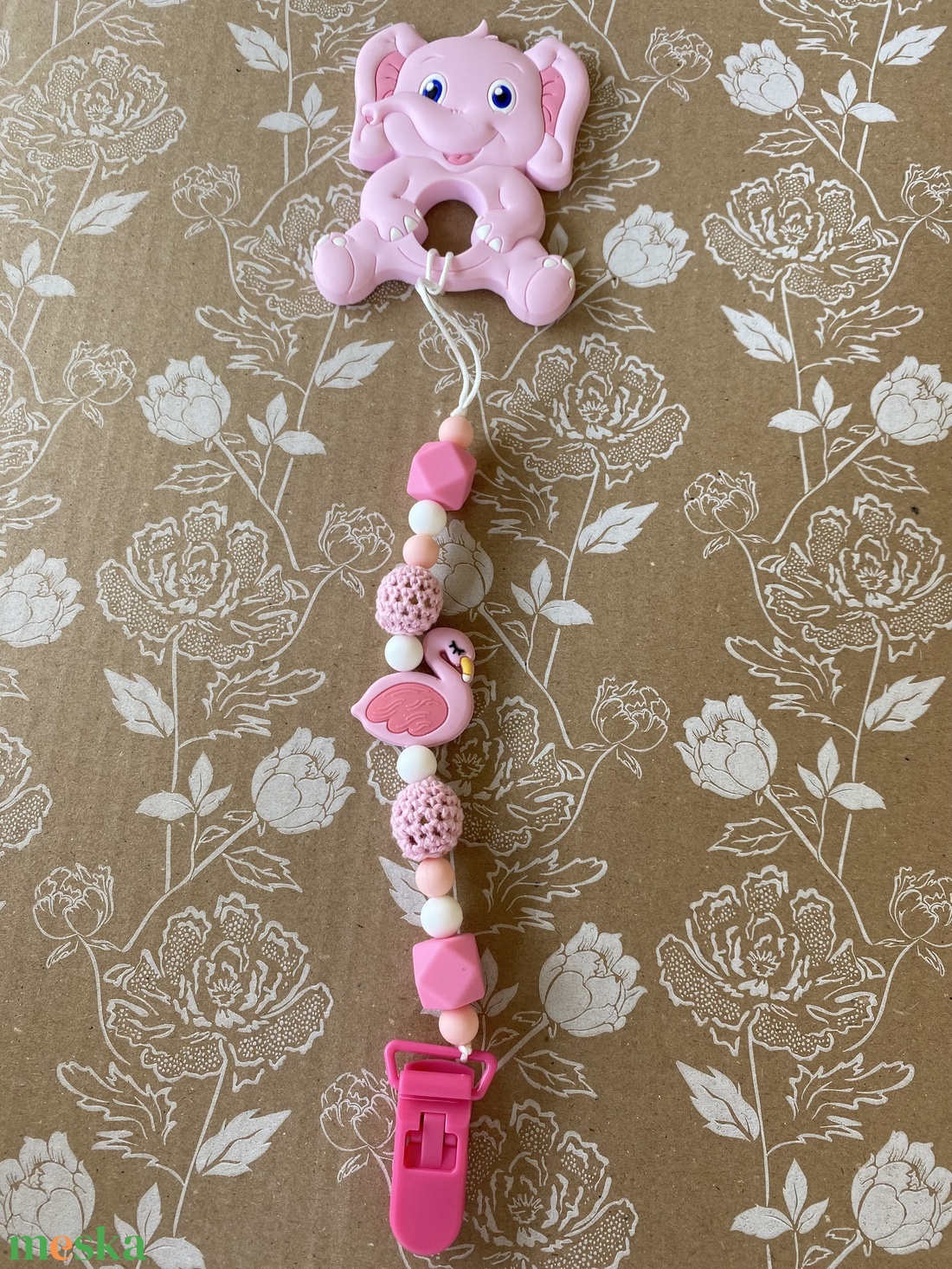 Rágcsalánc - Elefánt - játék & sport - 3 éves kor alattiaknak - rágóka - Meska.hu